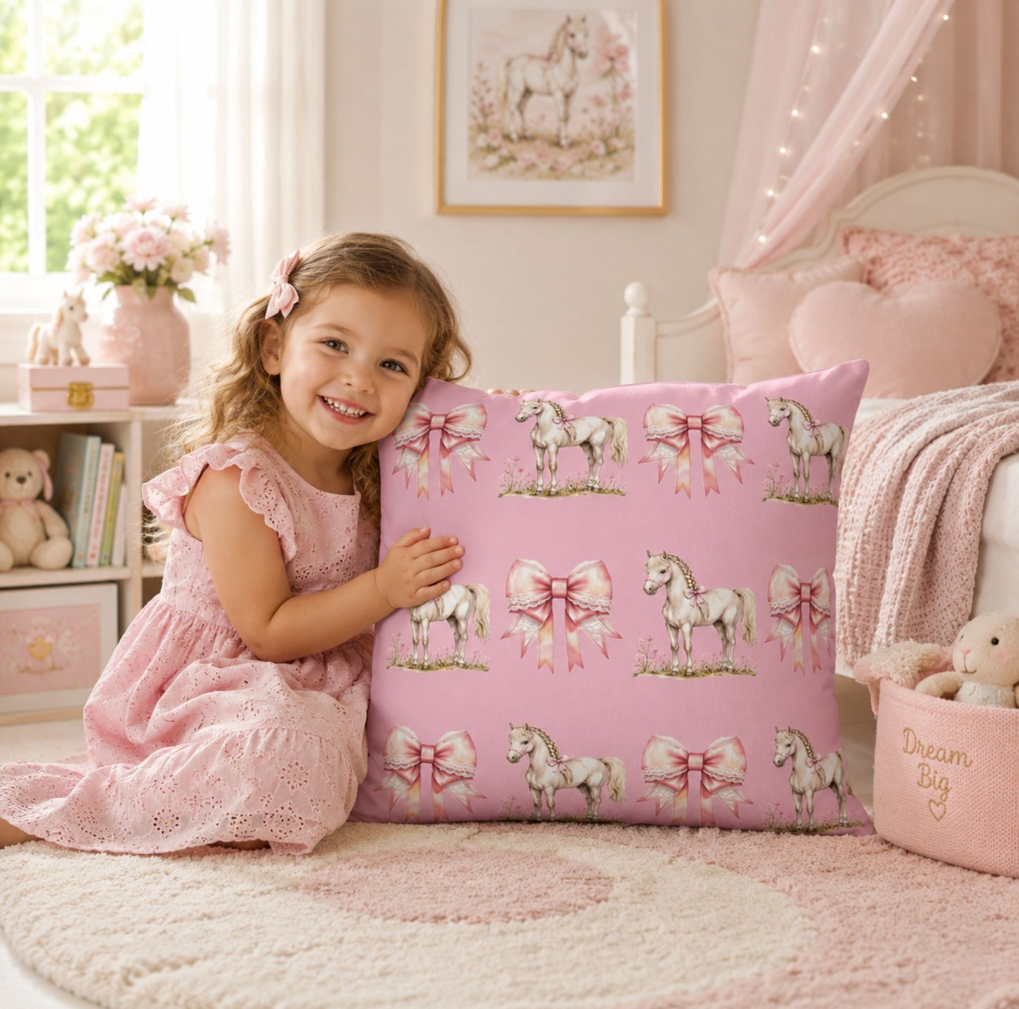 Custom Spun Polyester Square Pillowcase | Cozy Decorative Cushion Cover