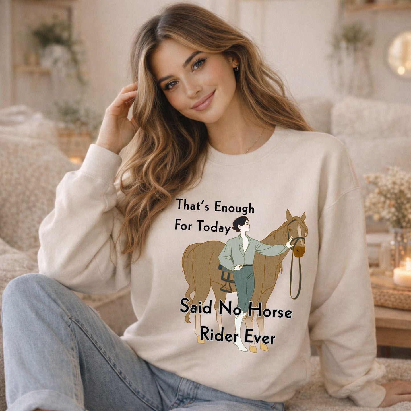 That’s Enough For Today Said No Horse Rider Ever Funny Horse Sweatshirt