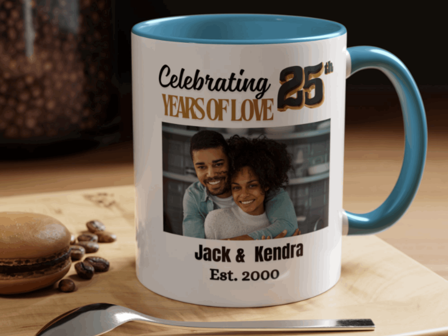 Personalized 25th Wedding  Anniversary Coffee Mug