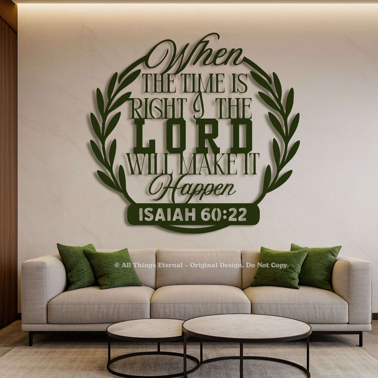 Isaiah 60:22 Christian Metal Sign – Inspirational Bible Verse Wall Art