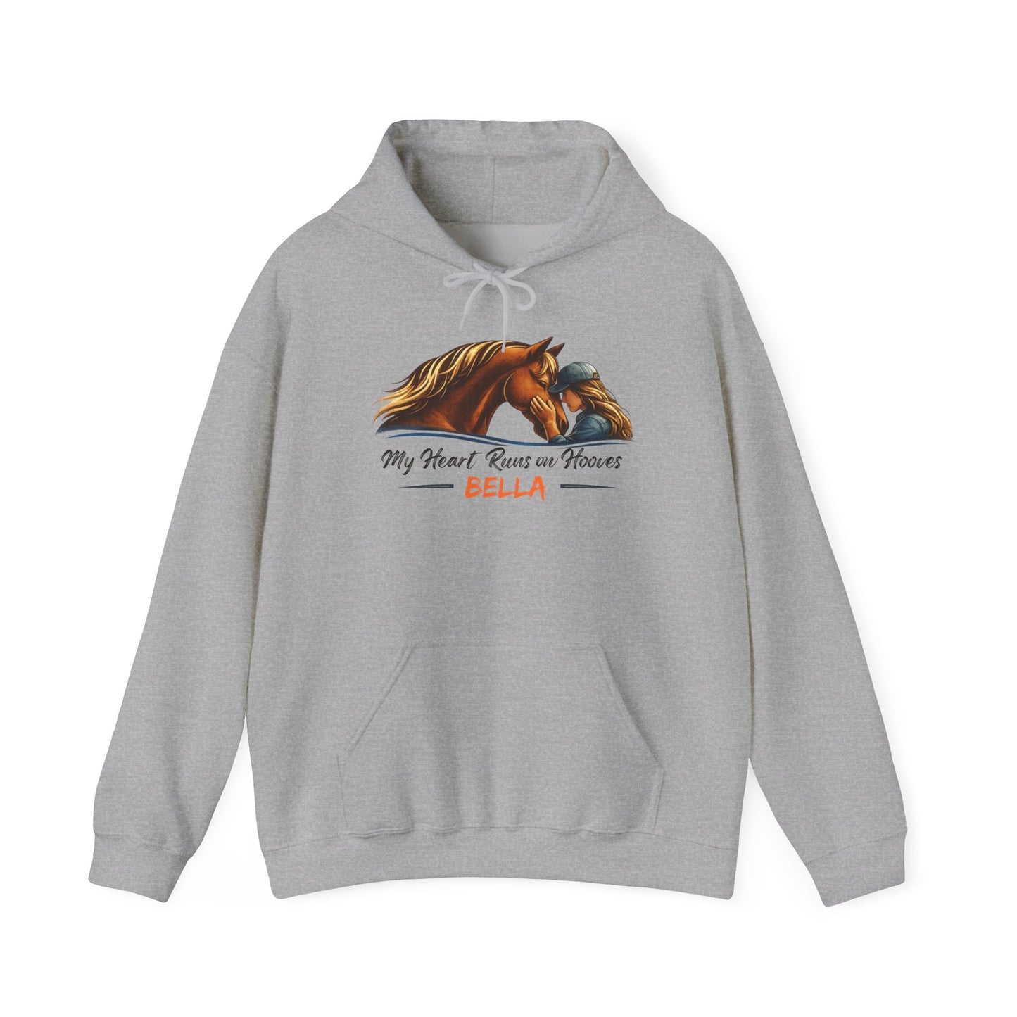 Personalized My Heart Runs on Hooves Hoodie for Women