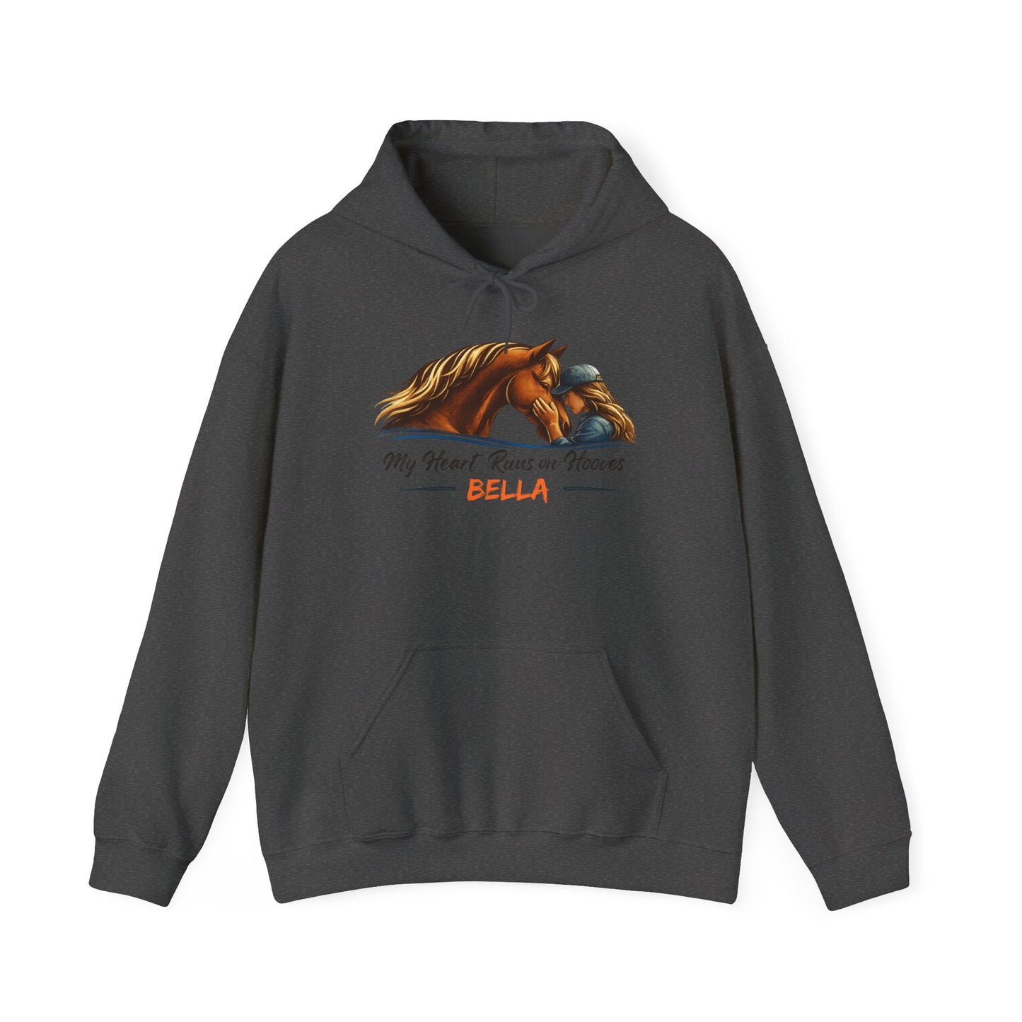 Personalized My Heart Runs on Hooves Hoodie for Women