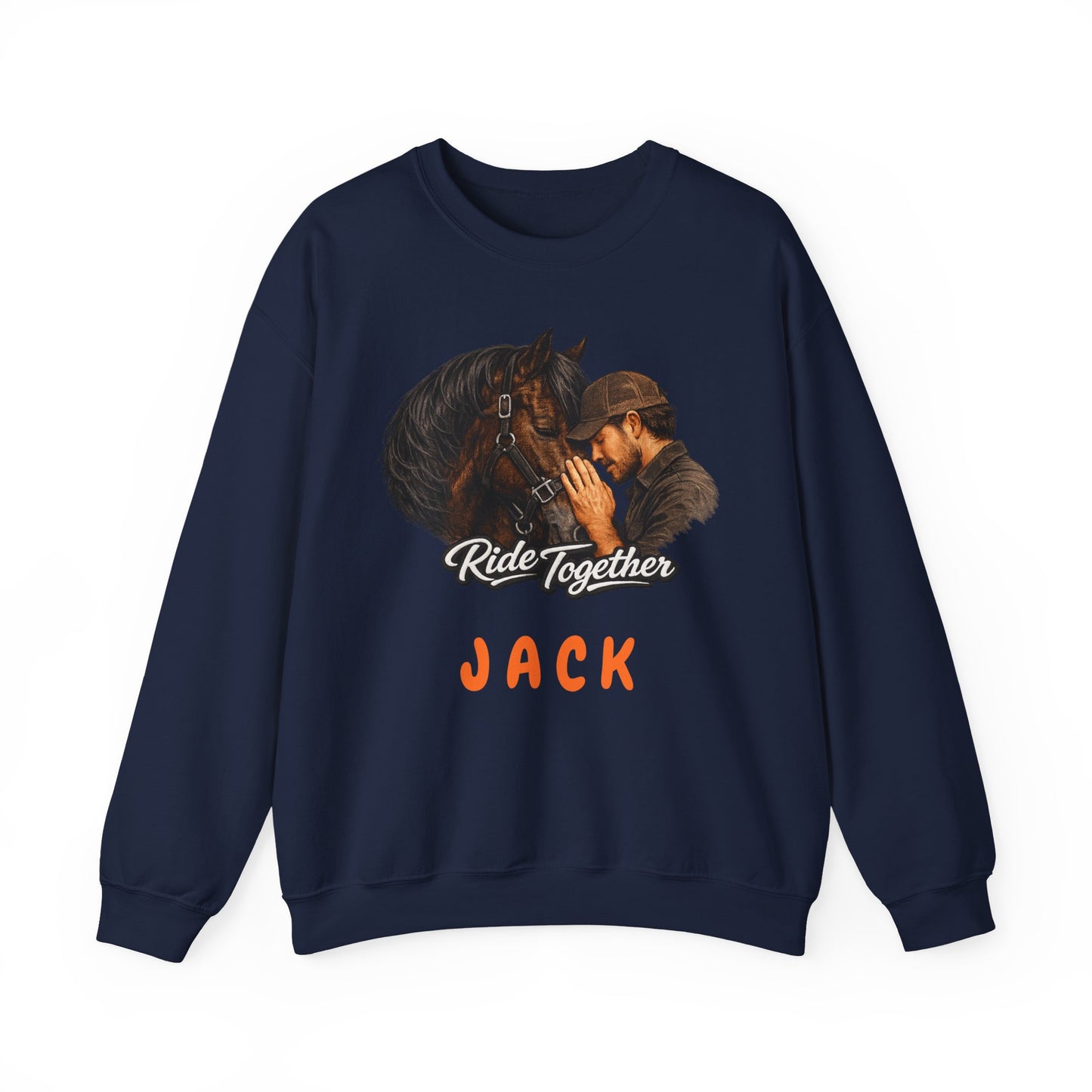 Personalized Ride Together Horse Sweatshirt for Men