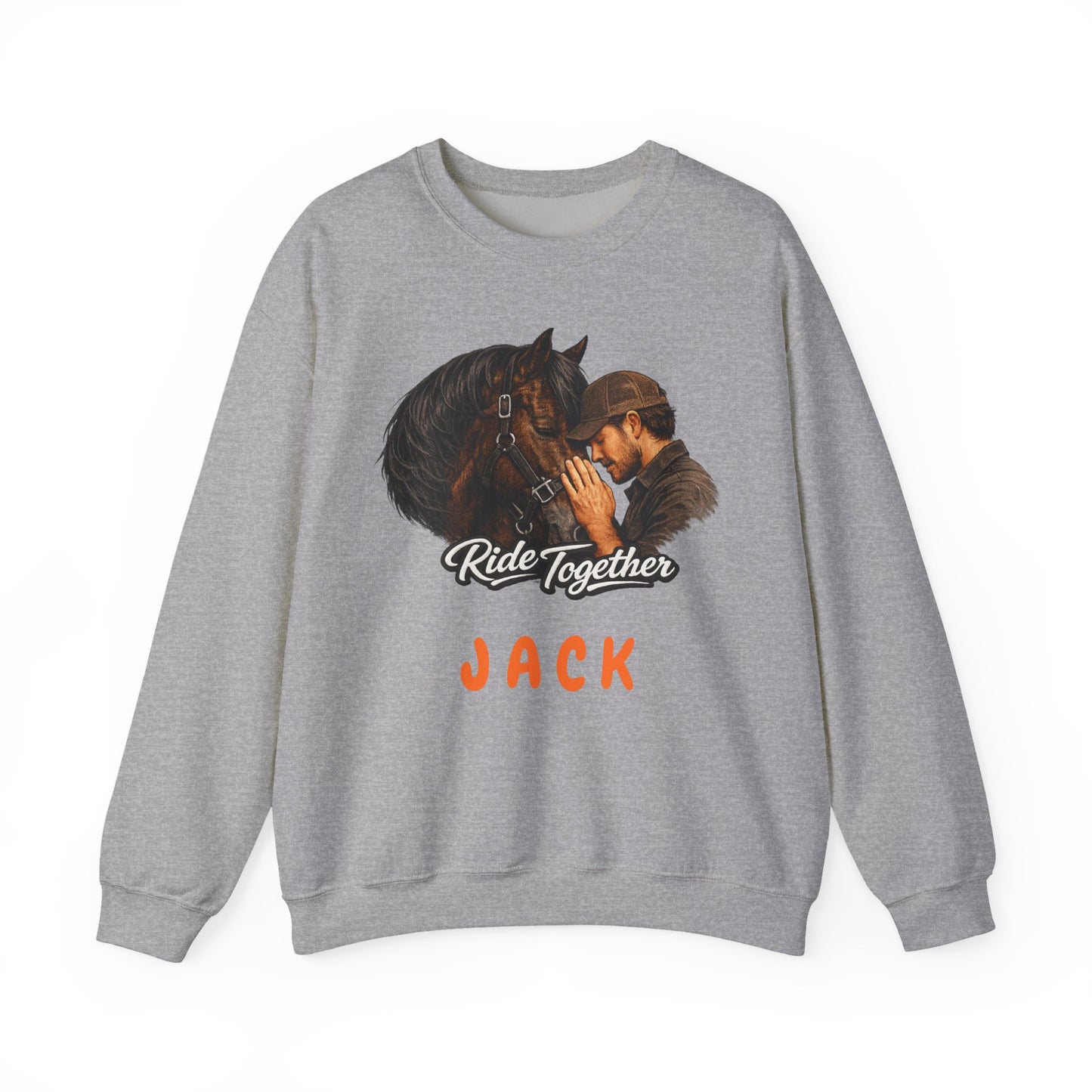 Personalized Ride Together Horse Sweatshirt for Men