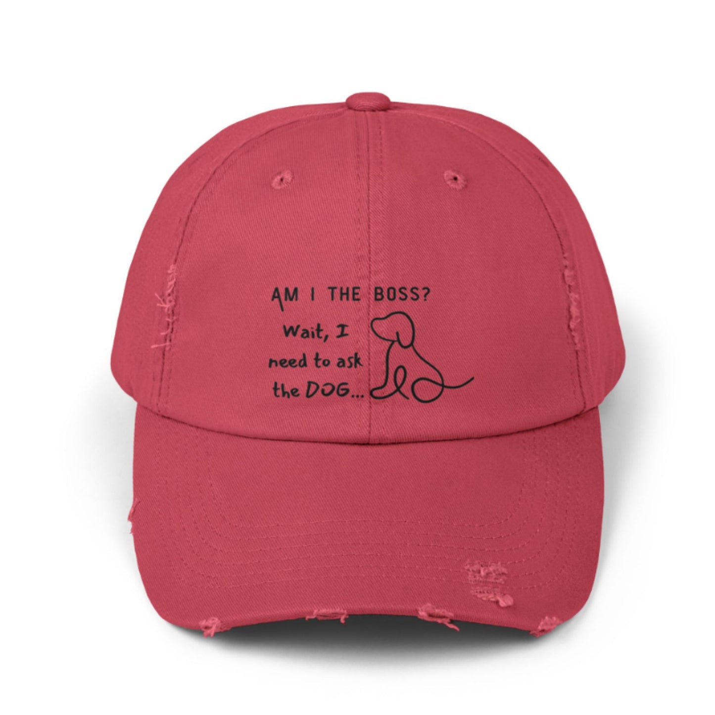 Funny Dog Owner Distressed Baseball Cap