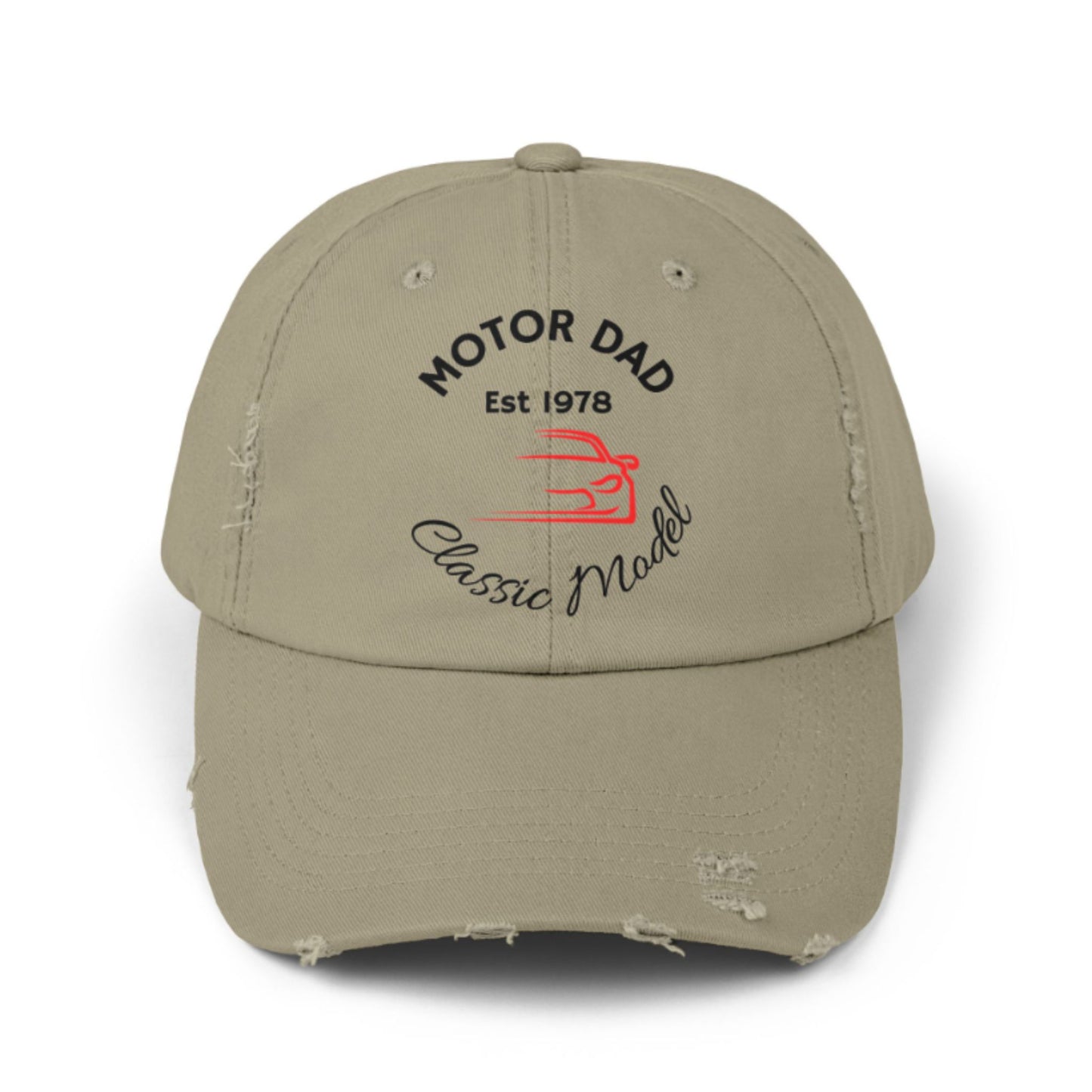 Motor Dad Vintage Cap – Personalized Distressed Hat for Car Lovers