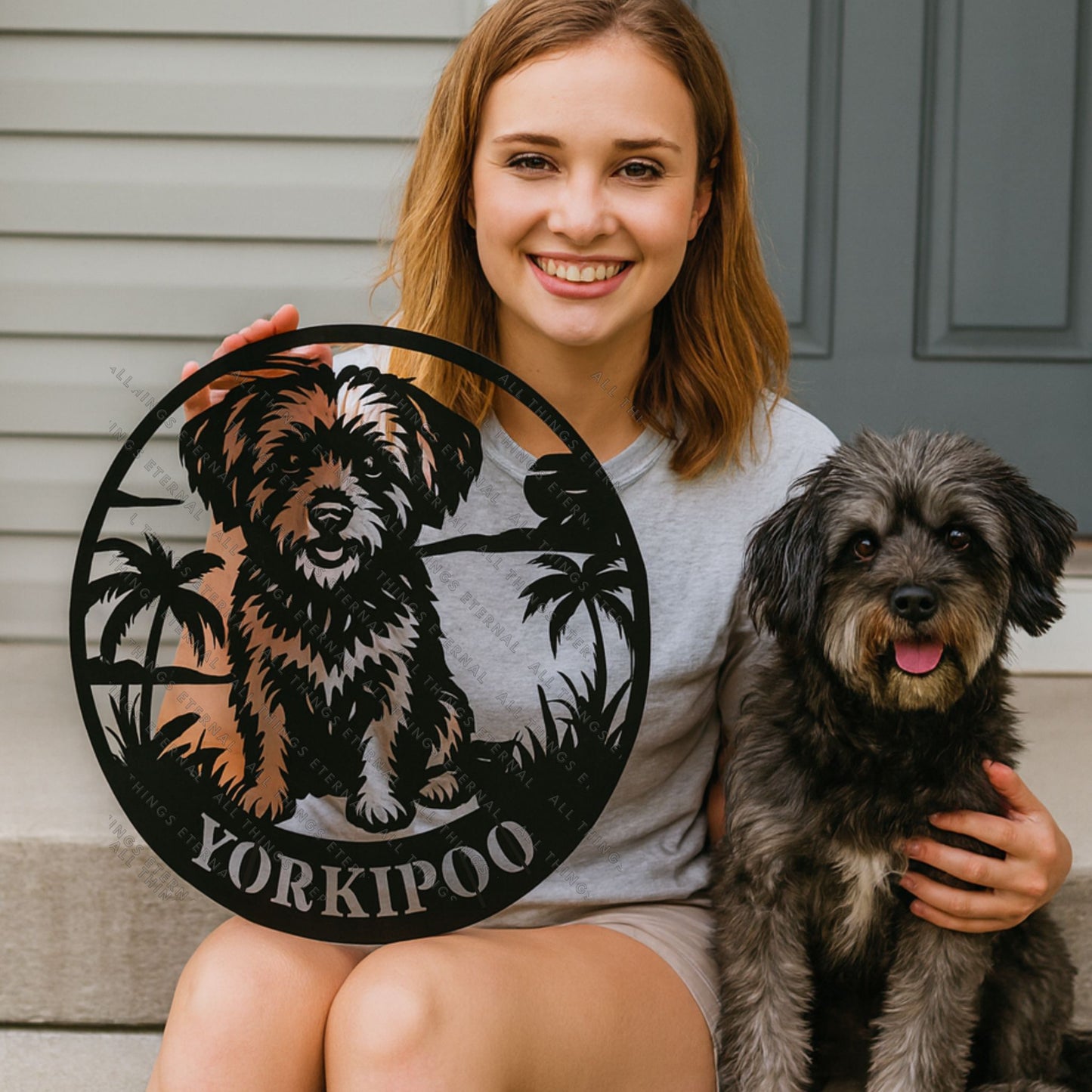 Personalized Pomeranian Metal Sign | Custom Dog Name Wall Art Gift