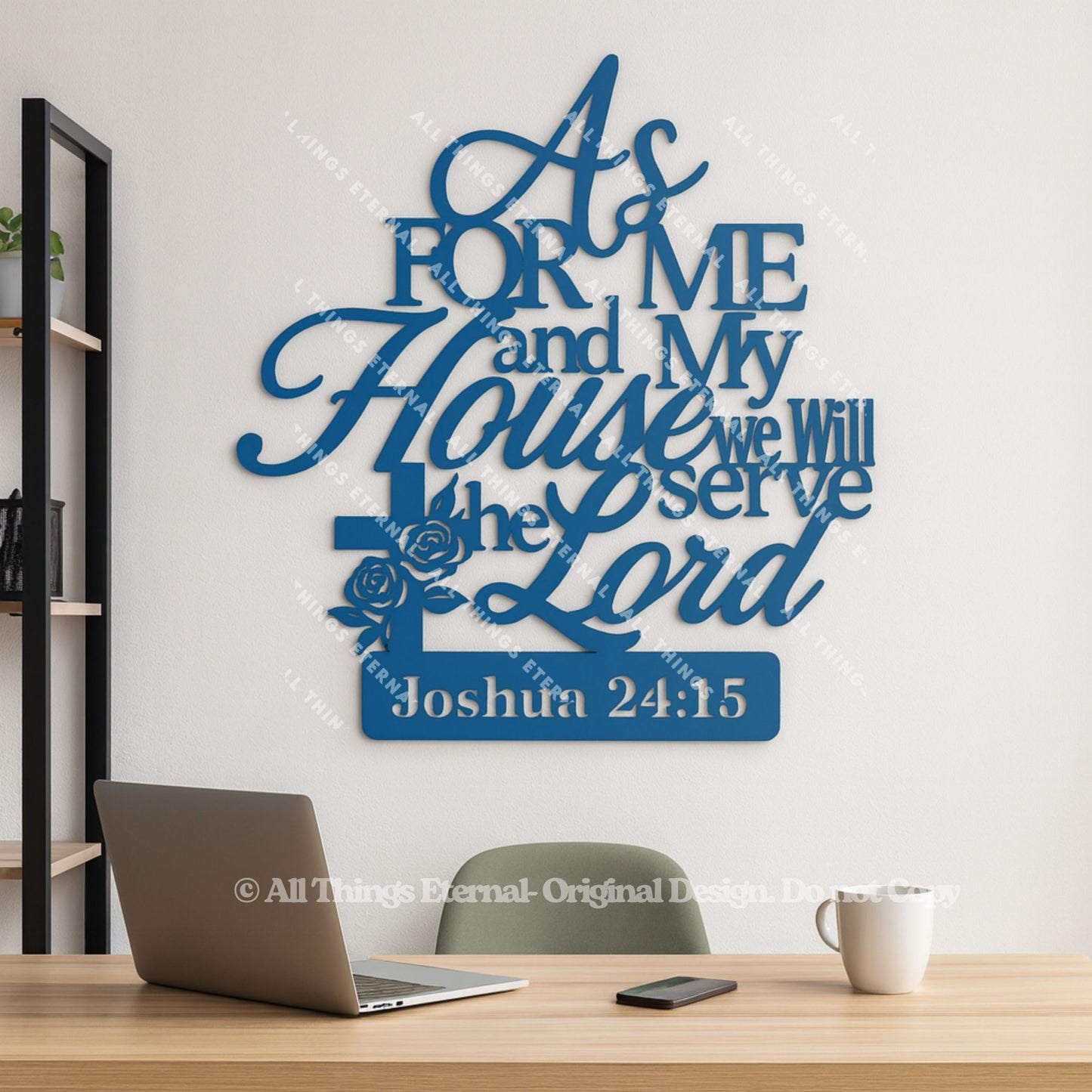 Joshua 24:15 Wall Art | As for Me & My House We Will Serve the Lord