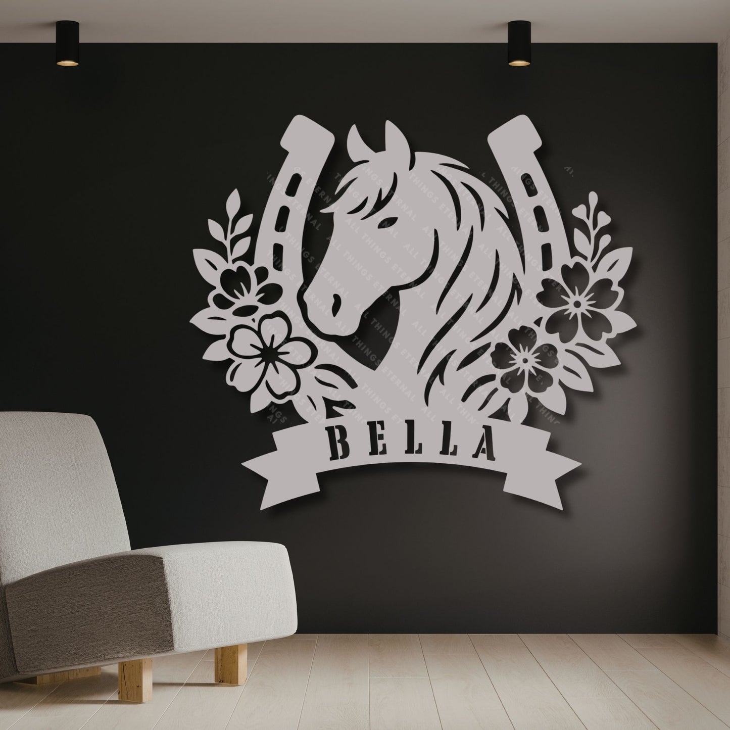 Personalized Horse Stall Name Sign – Custom Metal Horse Name Plaque – Equestrian Barn Decor – Horse Lover Gift