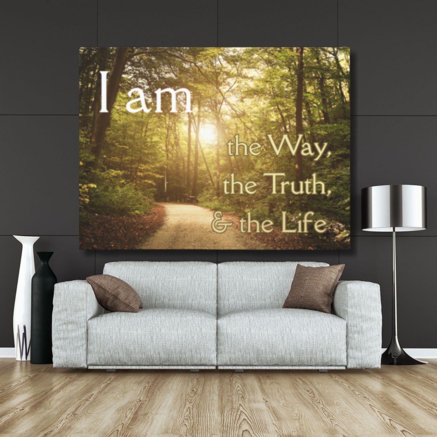 I Am the Way Truth & Life Christian Christmas Canvas | Faith Wall Art