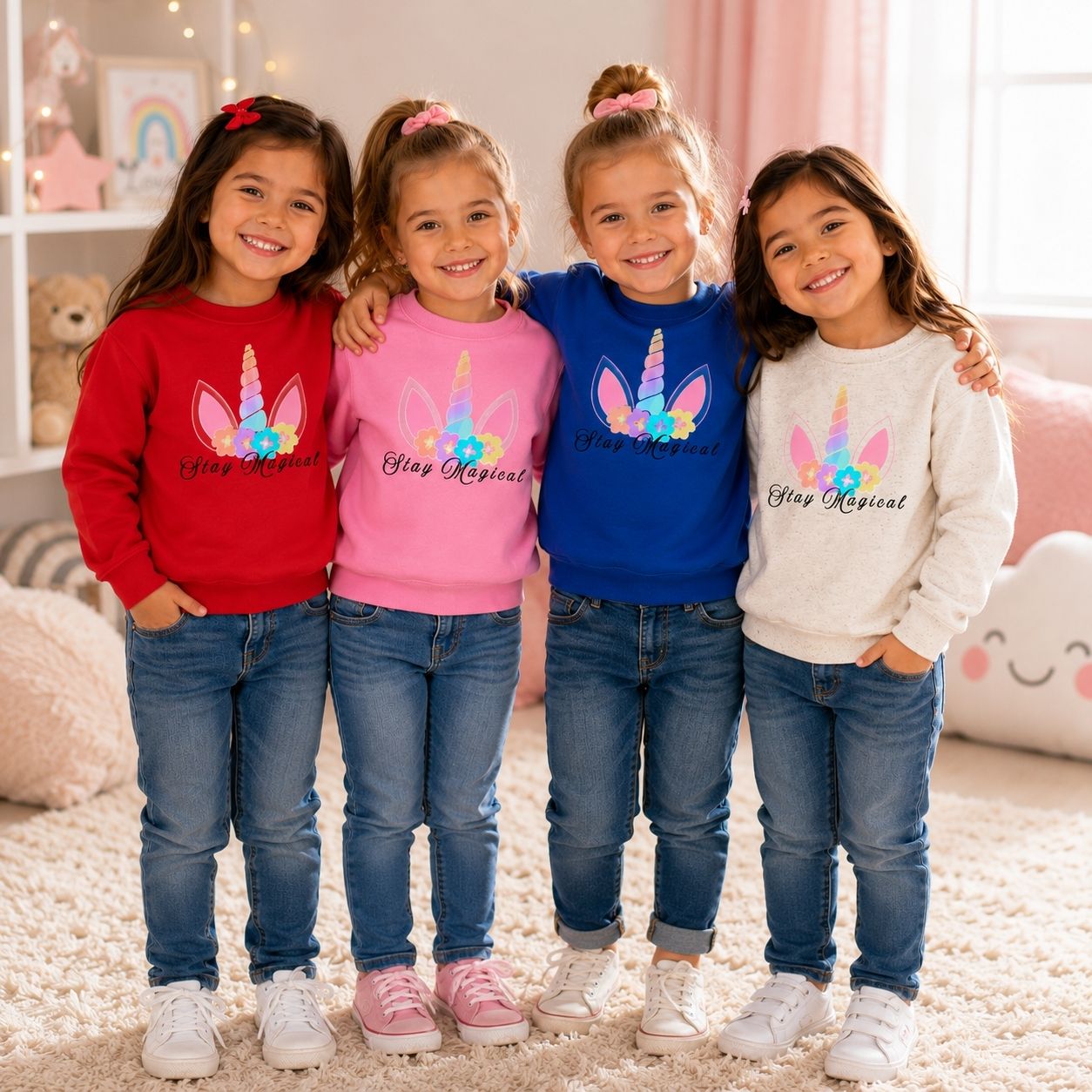 Stay Magical Unicorn Kids Hoodie | Toddler Pullover Sweatshirt