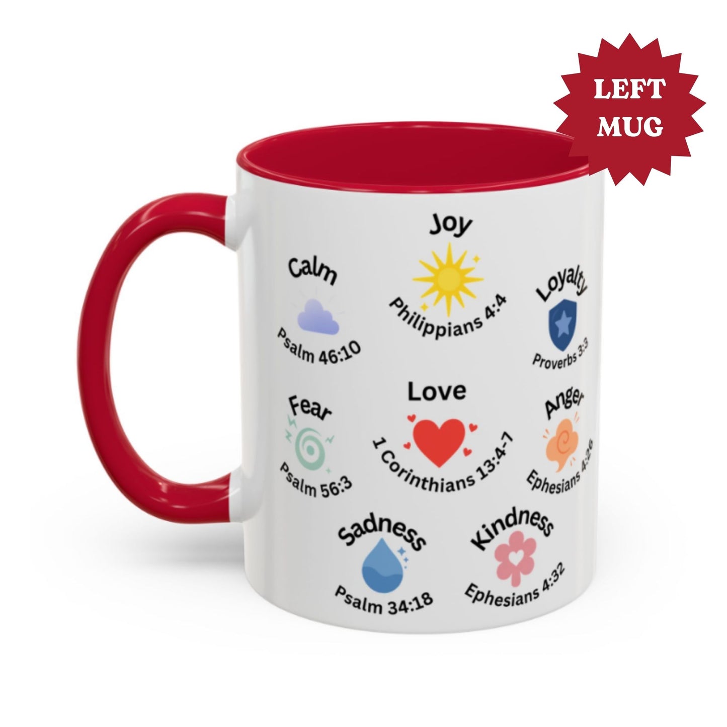 Christian Faith Two-Tone Coffee Mug 11oz – Inspirational Symbol Gifts