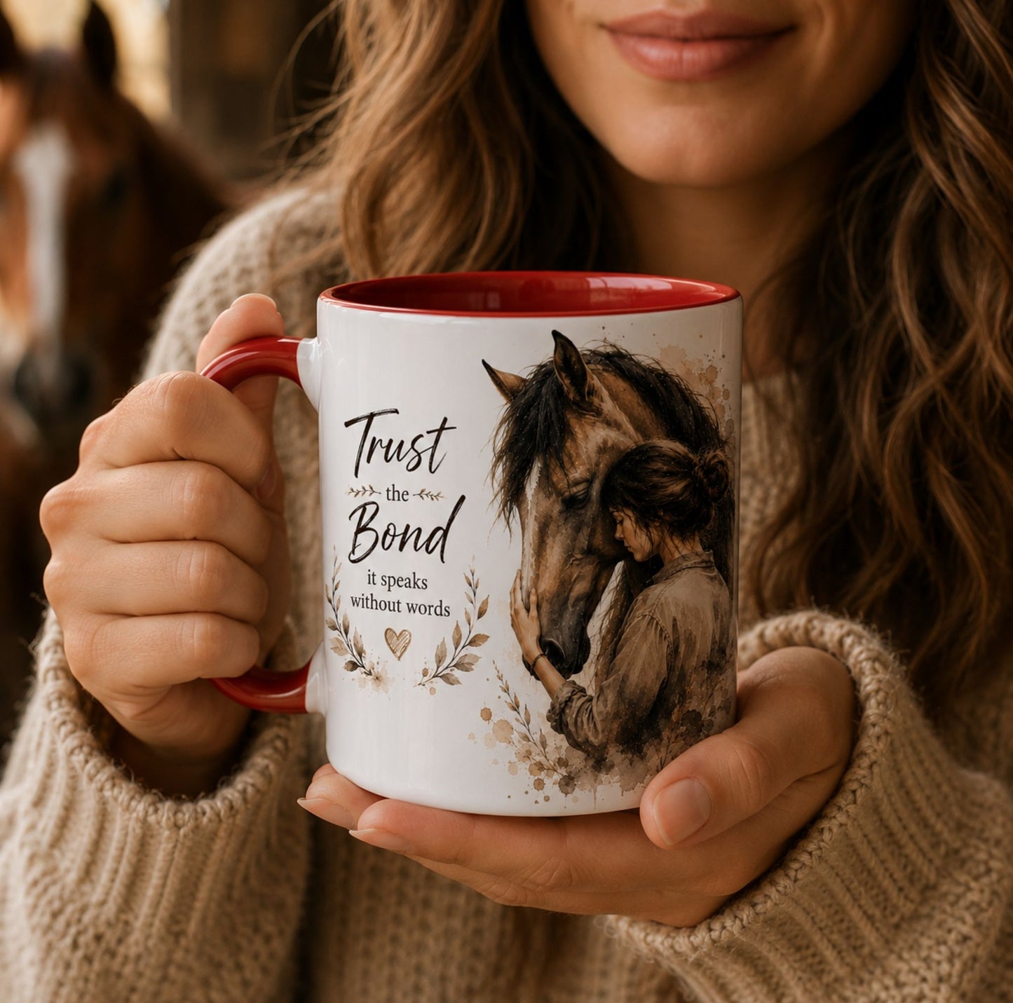 Trust the Bond Horse Mug – Equestrian Coffee Cup for Horse Lovers Mom