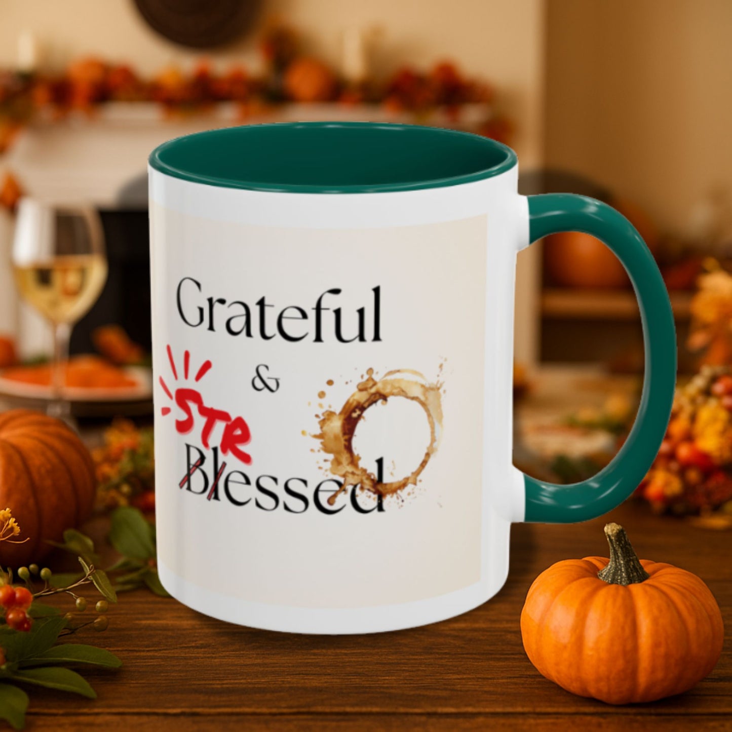 From Grateful to Stressed Mug | Funny Thanksgiving Coffee Cup Gift