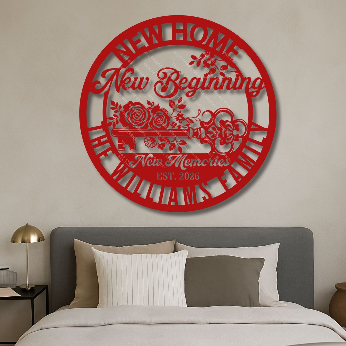 Personalized New Home Metal Sign – Housewarming Gift for New Homeowners