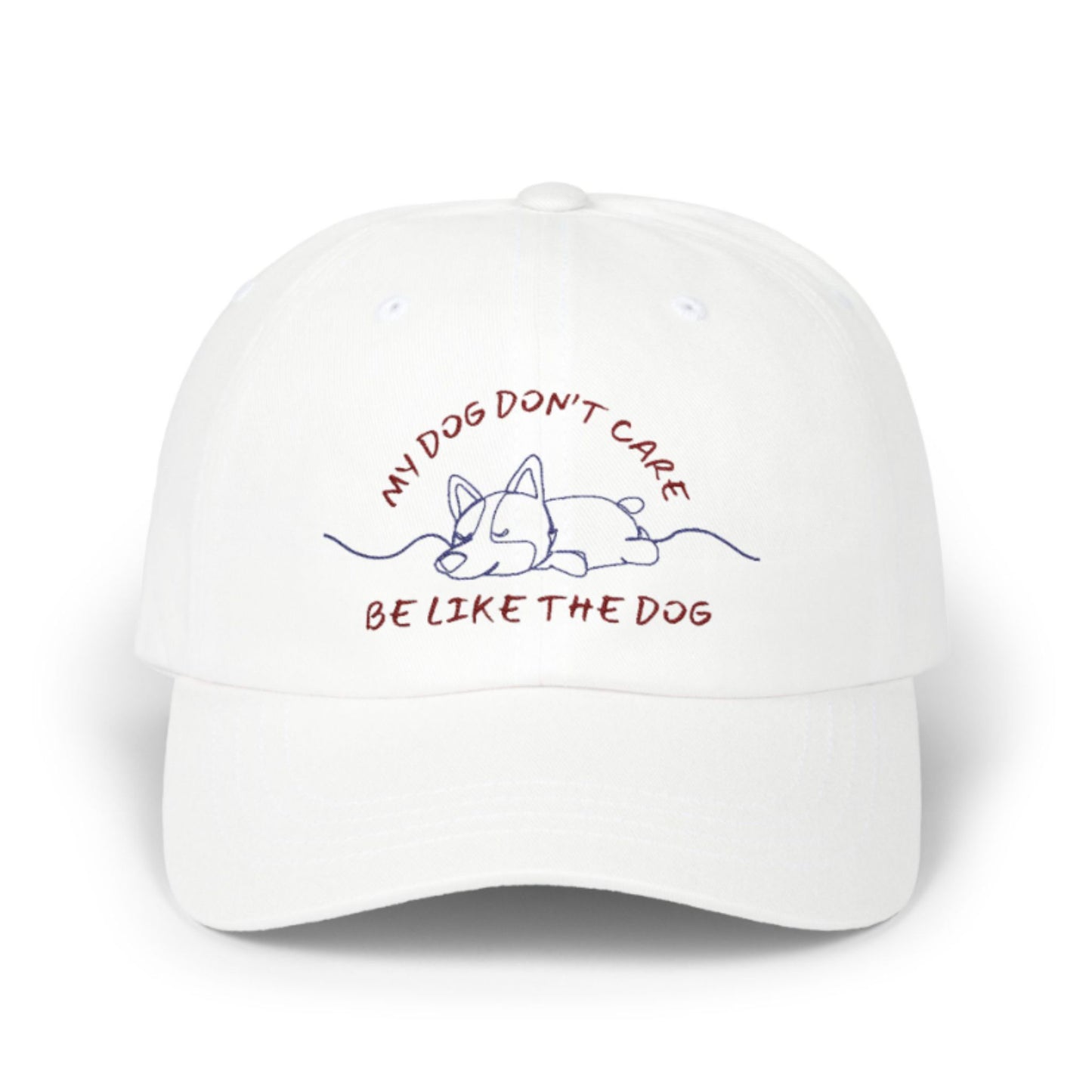 Funny Dog Dad Hat – “My Dog Don’t Care” Embroidered Adjustable Cap