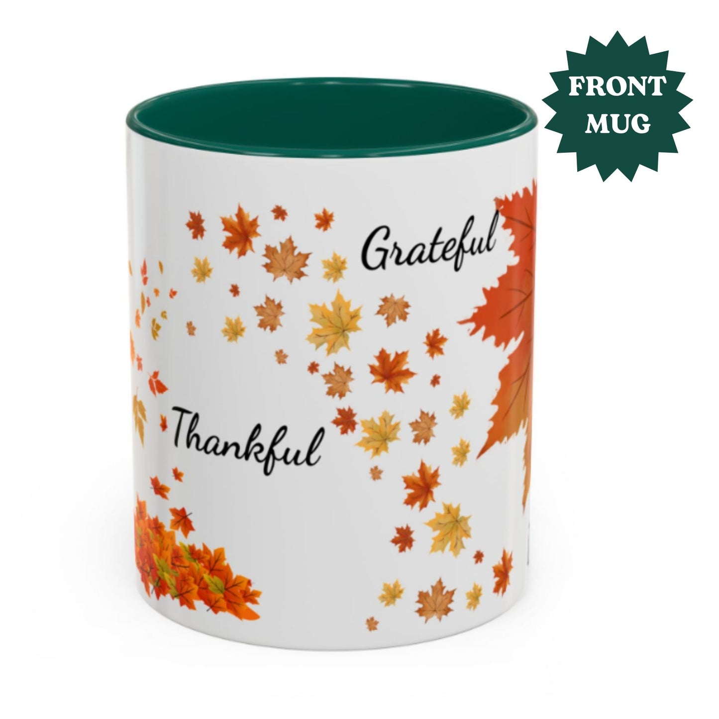 Cozy Fall Leaves Mug – Thanksgiving Coffee Cup 11oz Autumn Drinkware