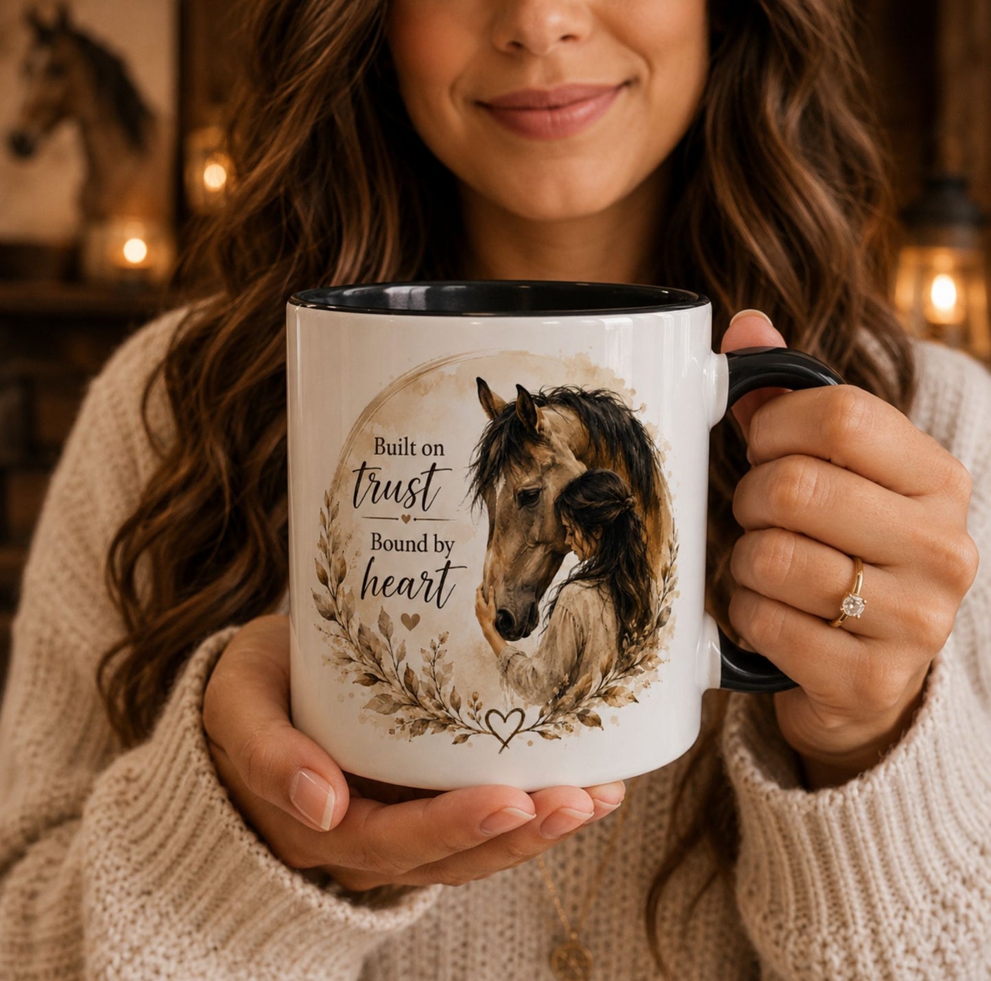 Built on Trust Bound by Heart Horse Mug – Gift for Horse Lovers