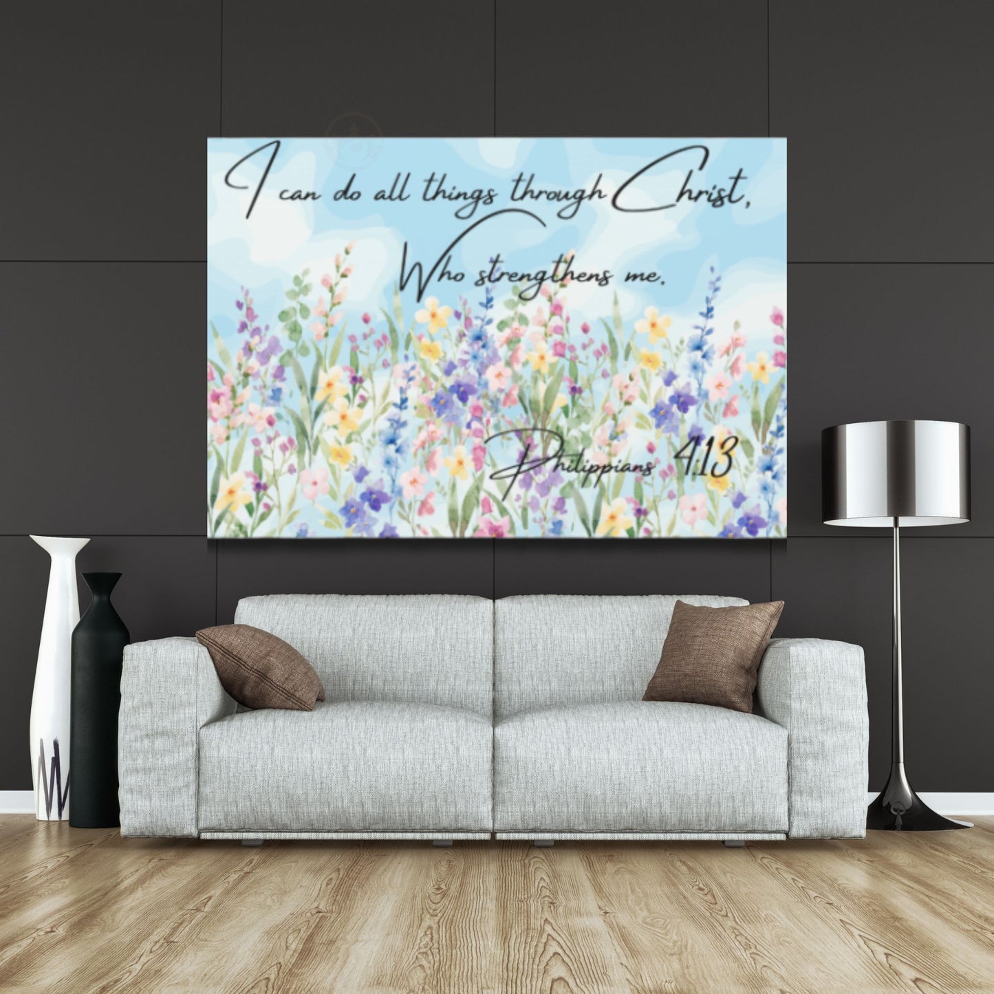I Can Do All Things Through Christ Canvas | Christian Wall Art