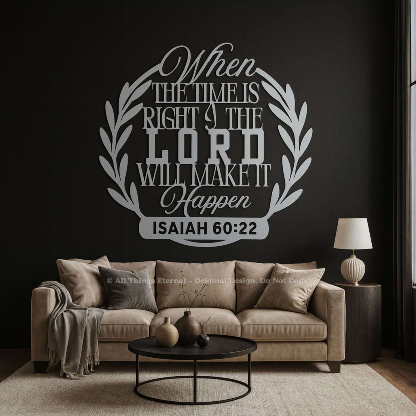 Isaiah 60:22 Christian Metal Sign – Inspirational Bible Verse Wall Art