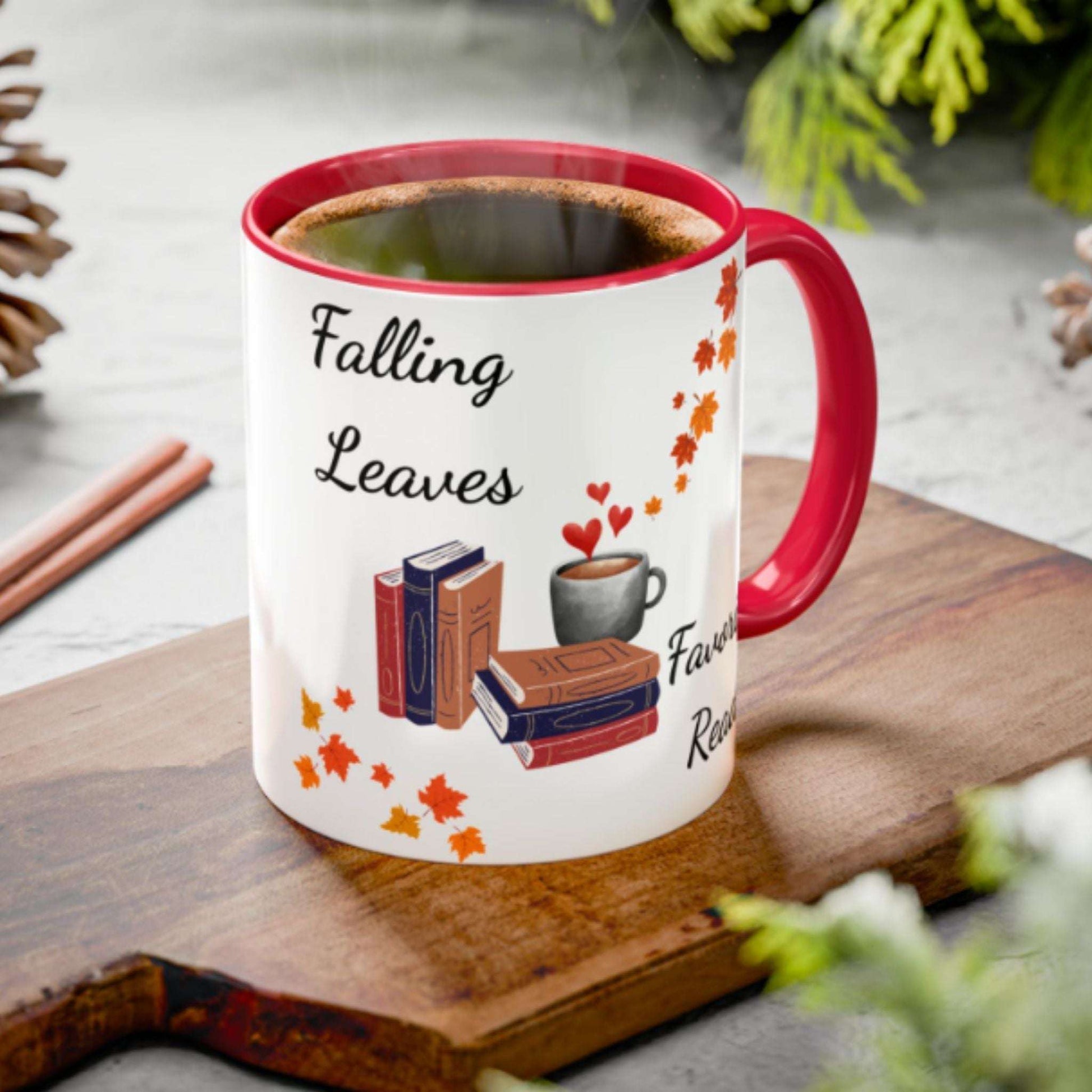Book Lover Mug 11oz – Fall Coffee & Tea Cup, Inspirational Reading Gift