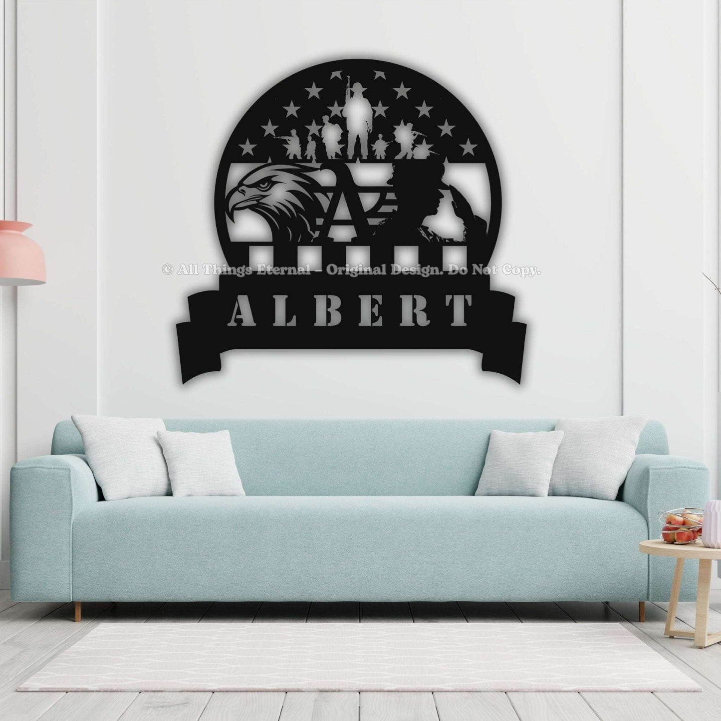 Personalized Wall Art – Independence Day Gifts for US Veterans