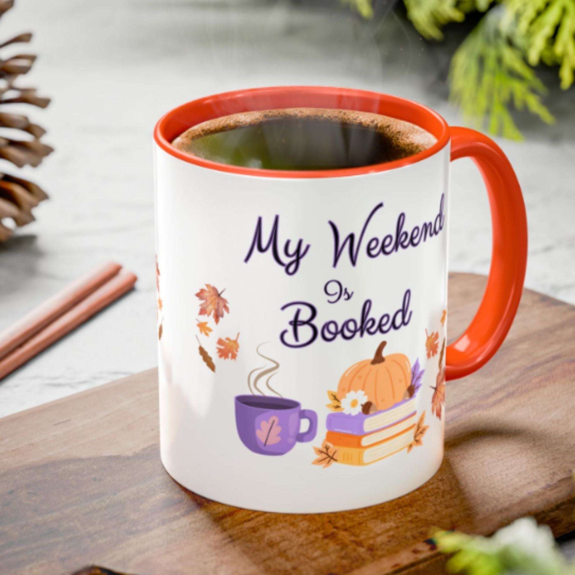 Cozy Fall Mug for Book Lovers – Autumn Reading Gift Coffee Tea Cup