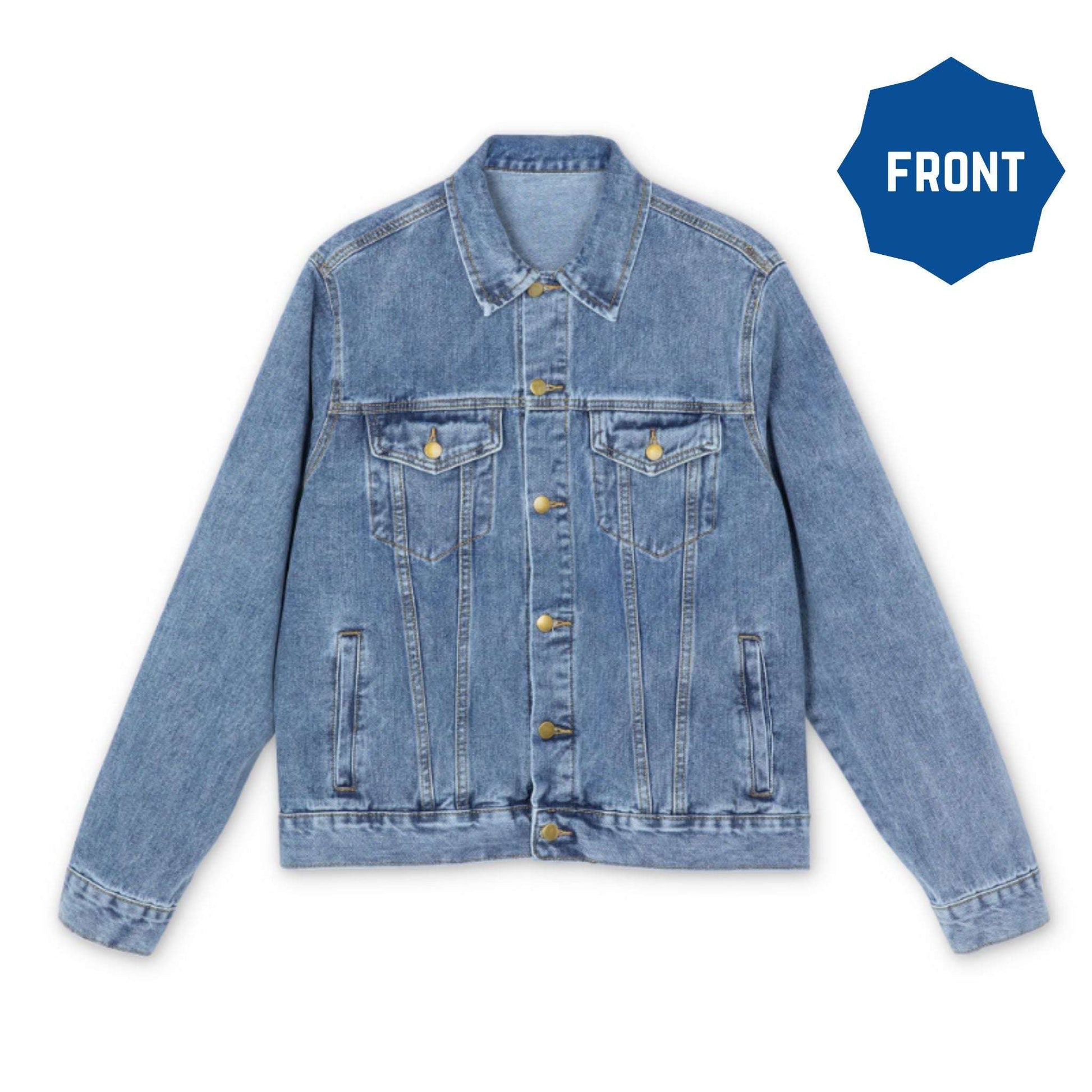 Holy Warrior Christian Denim Jacket – Inspirational Faith Apparel