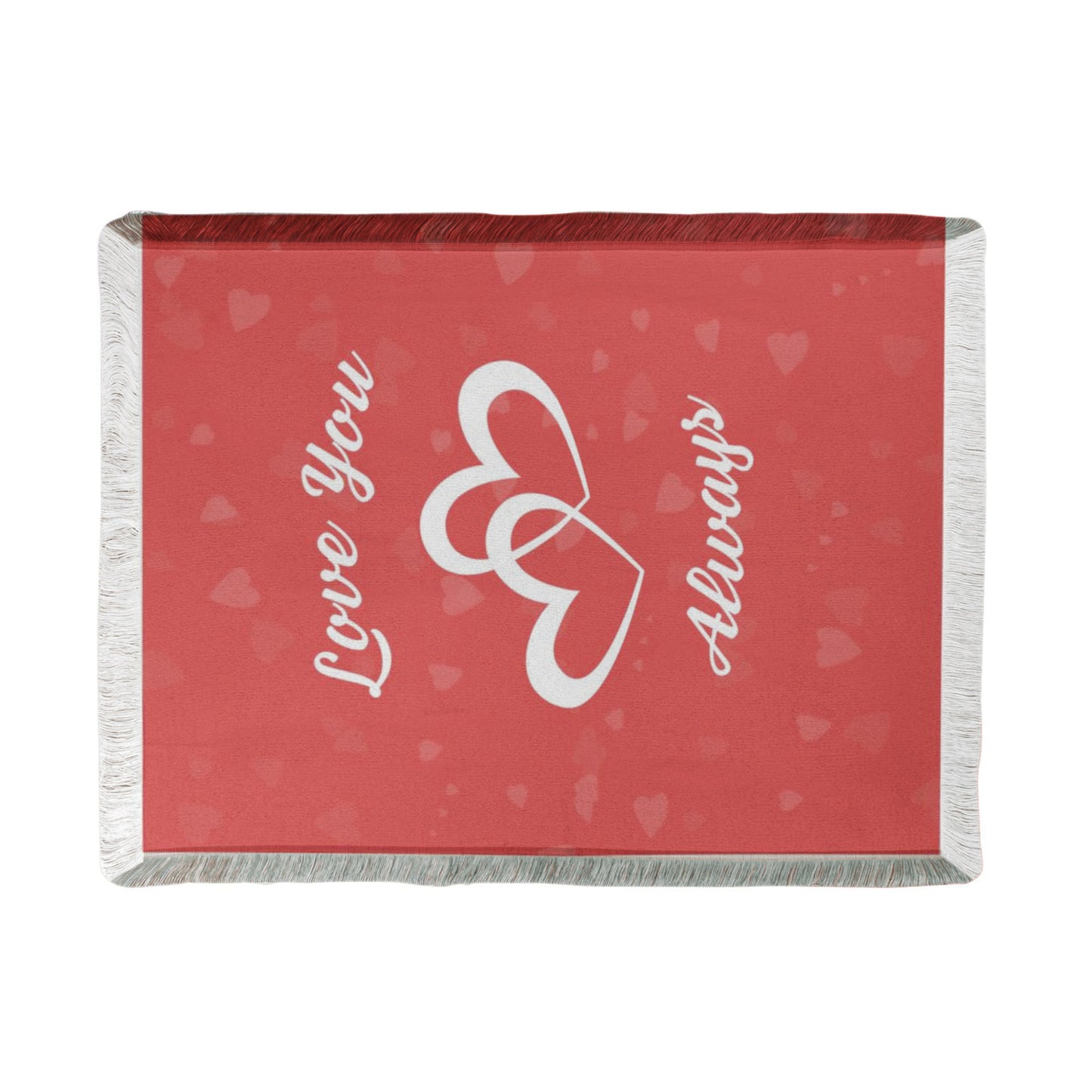 Love You Always Woven Blanket – Romantic Throw Gift for Couples