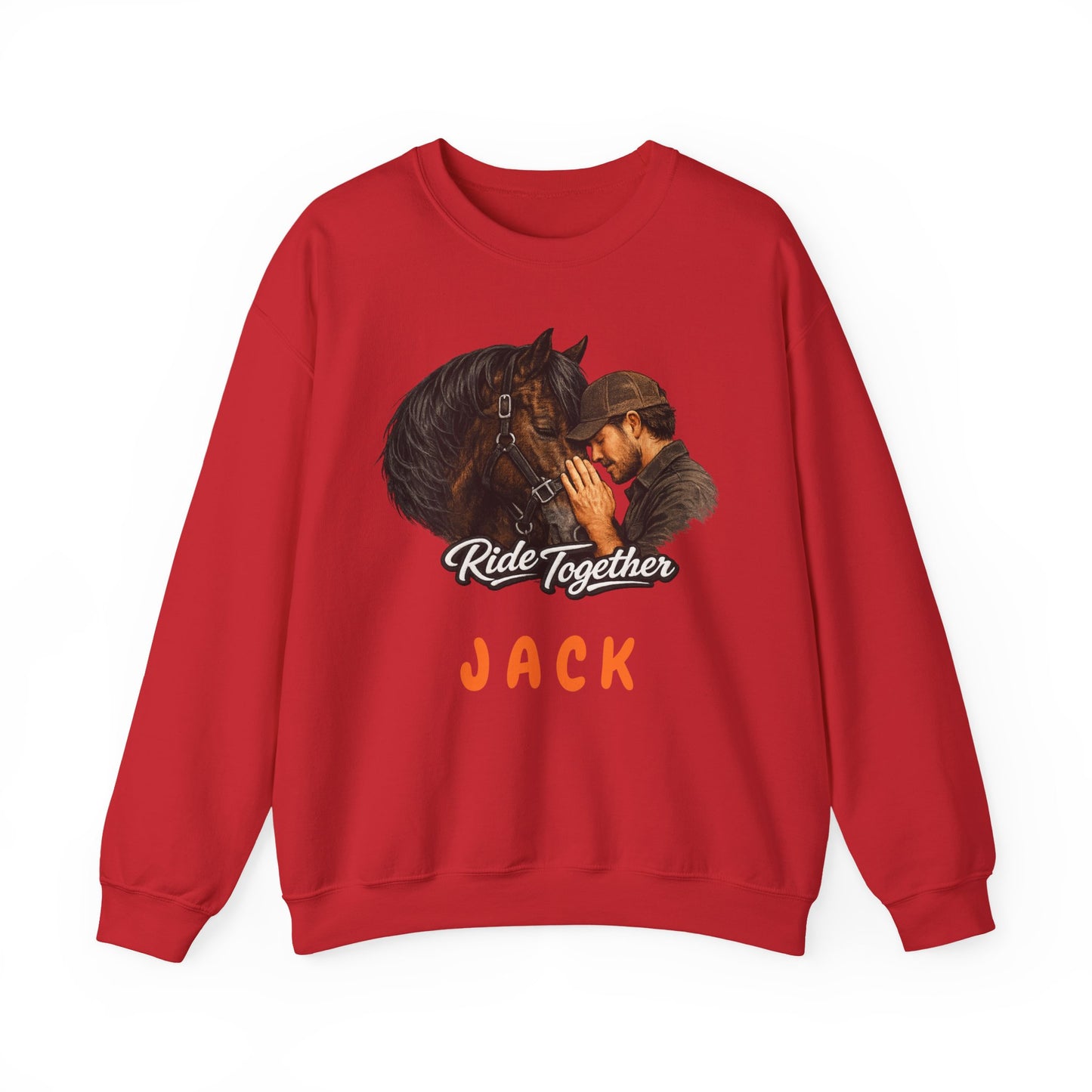Personalized Ride Together Horse Sweatshirt for Men
