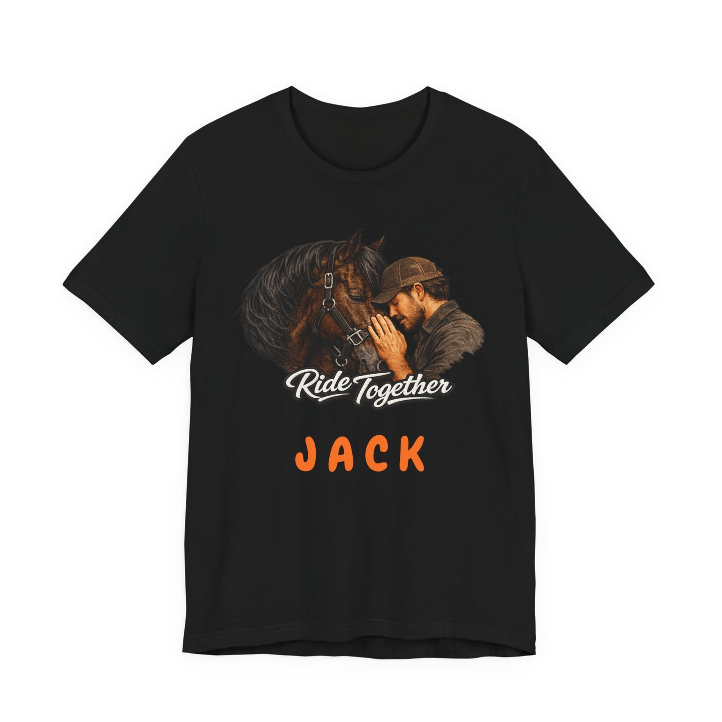 Personalized Ride Together Horse T-shirt for Men