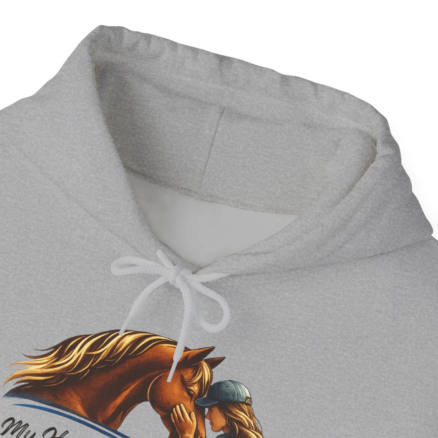 Personalized My Heart Runs on Hooves Hoodie for Women