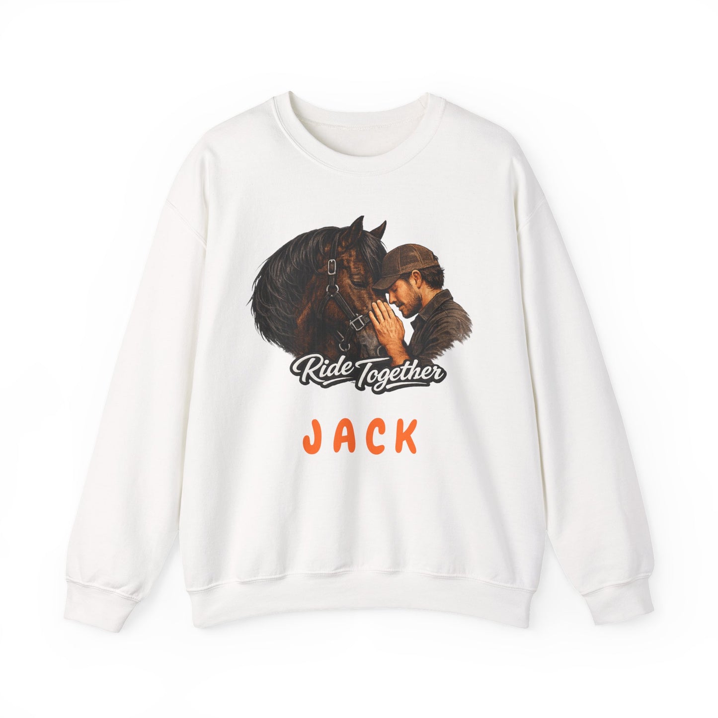 Personalized Ride Together Horse Sweatshirt for Men