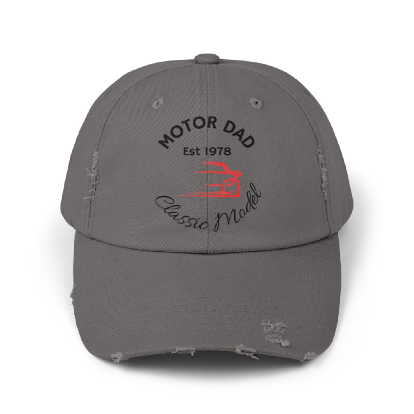 Motor Dad Vintage Cap – Personalized Distressed Hat for Car Lovers