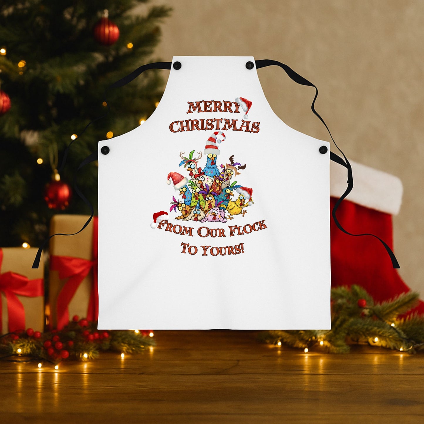From Our Flock Apron | Funny Christmas Cooking Apron Gift