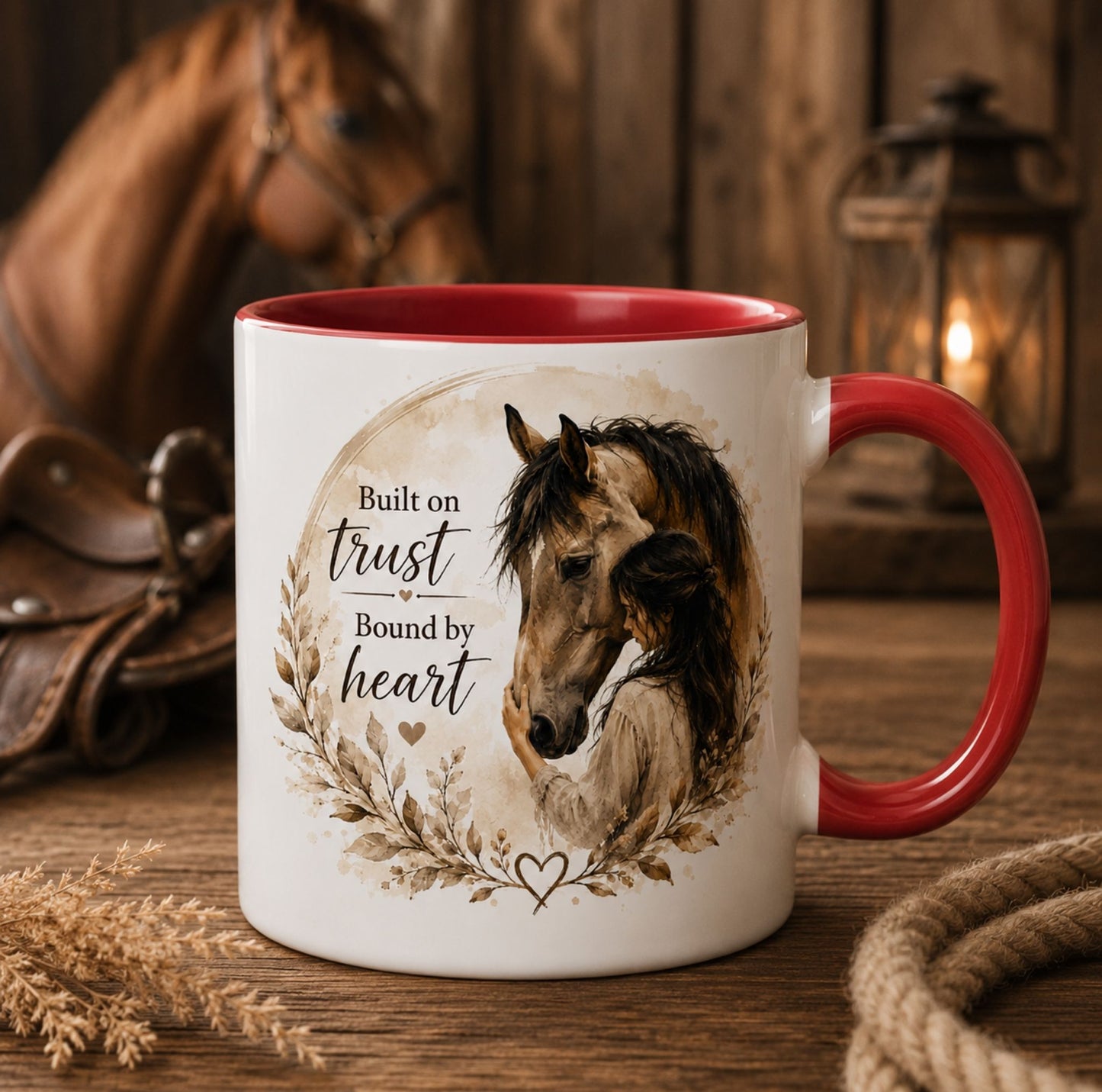 Built on Trust Bound by Heart Horse Mug – Gift for Horse Lovers