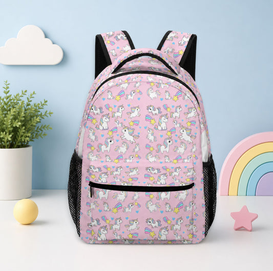 AOP Unicorn Children's Backpack – Cute School Bag for Kids