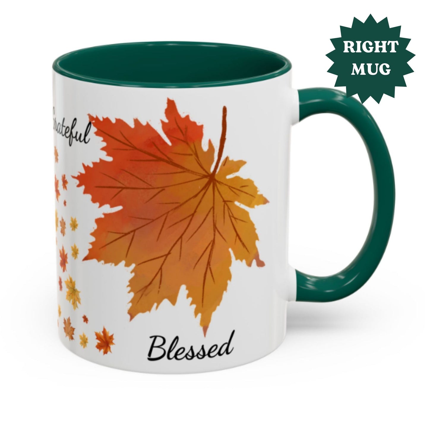 Cozy Fall Leaves Mug – Thanksgiving Coffee Cup 11oz Autumn Drinkware