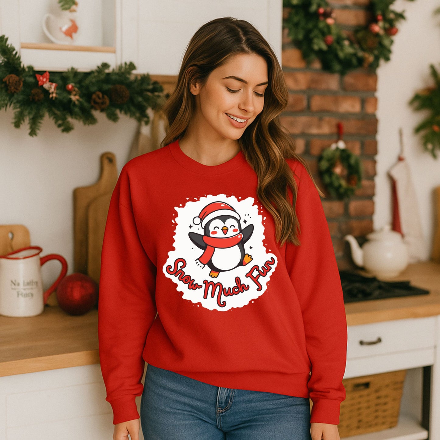 Unisex Snow Much Fun Sweatshirt – Cozy Christmas Crewneck