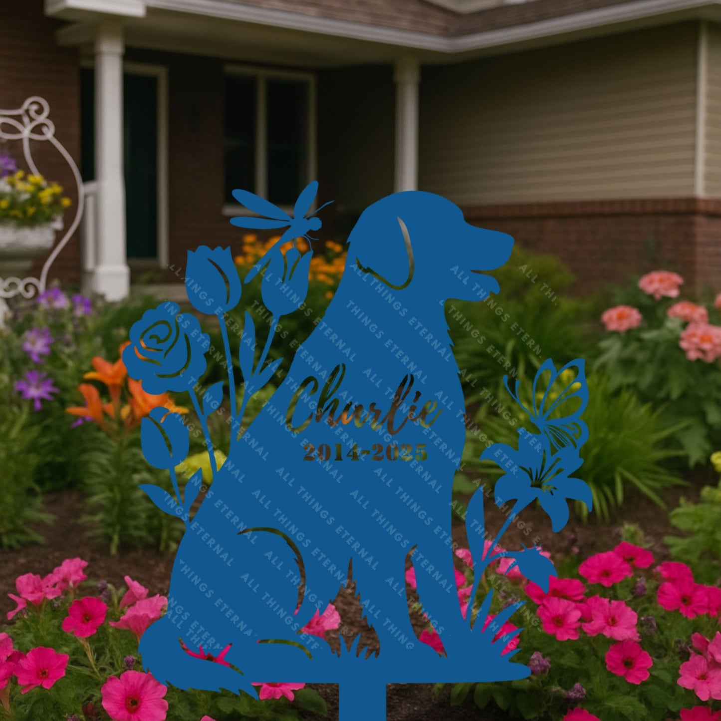 Personalized Dog Memorial Stake – Custom Pet Grave Marker Gift
