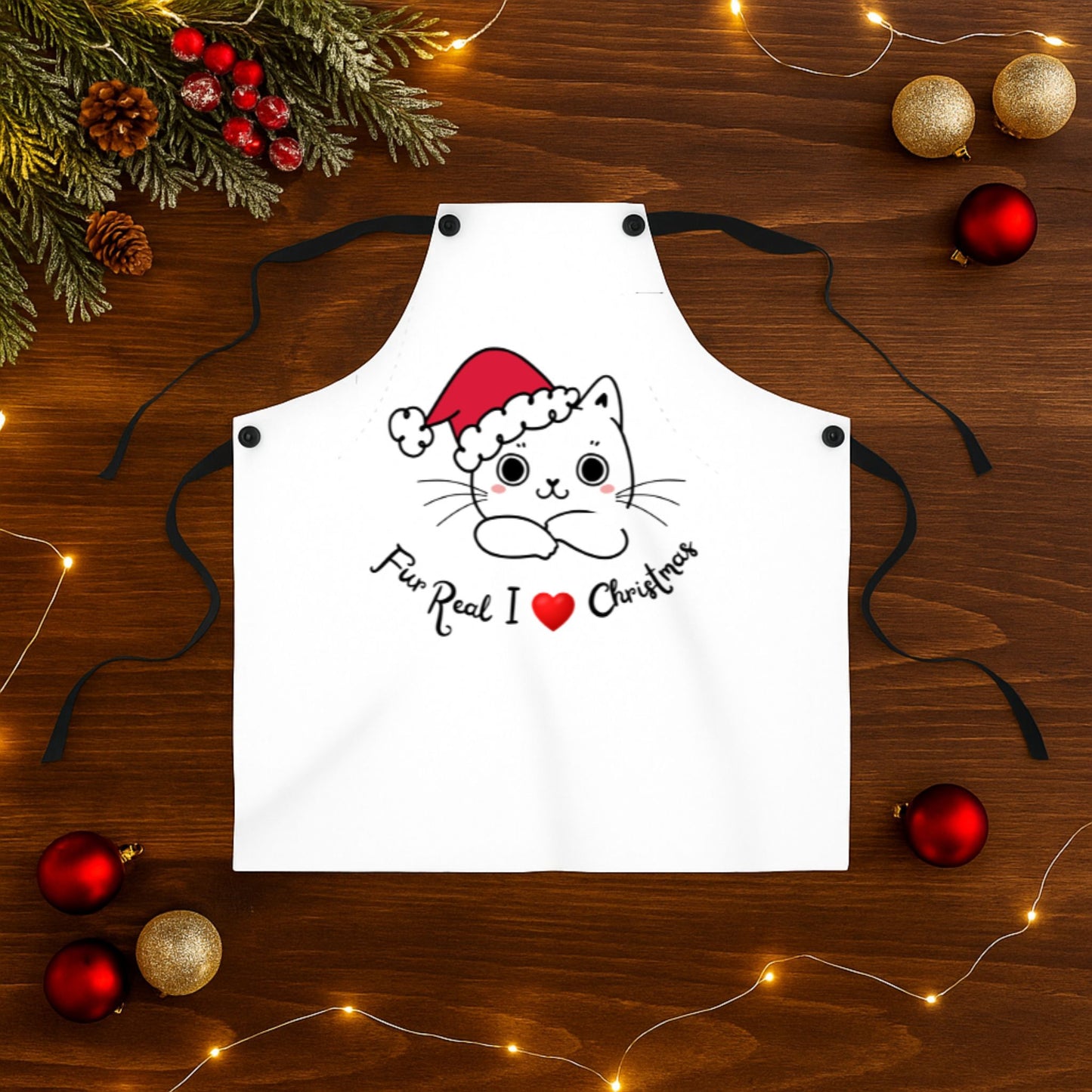 Fur Real Cute Kitty Apron – Adorable Cat Lover Kitchen Gift