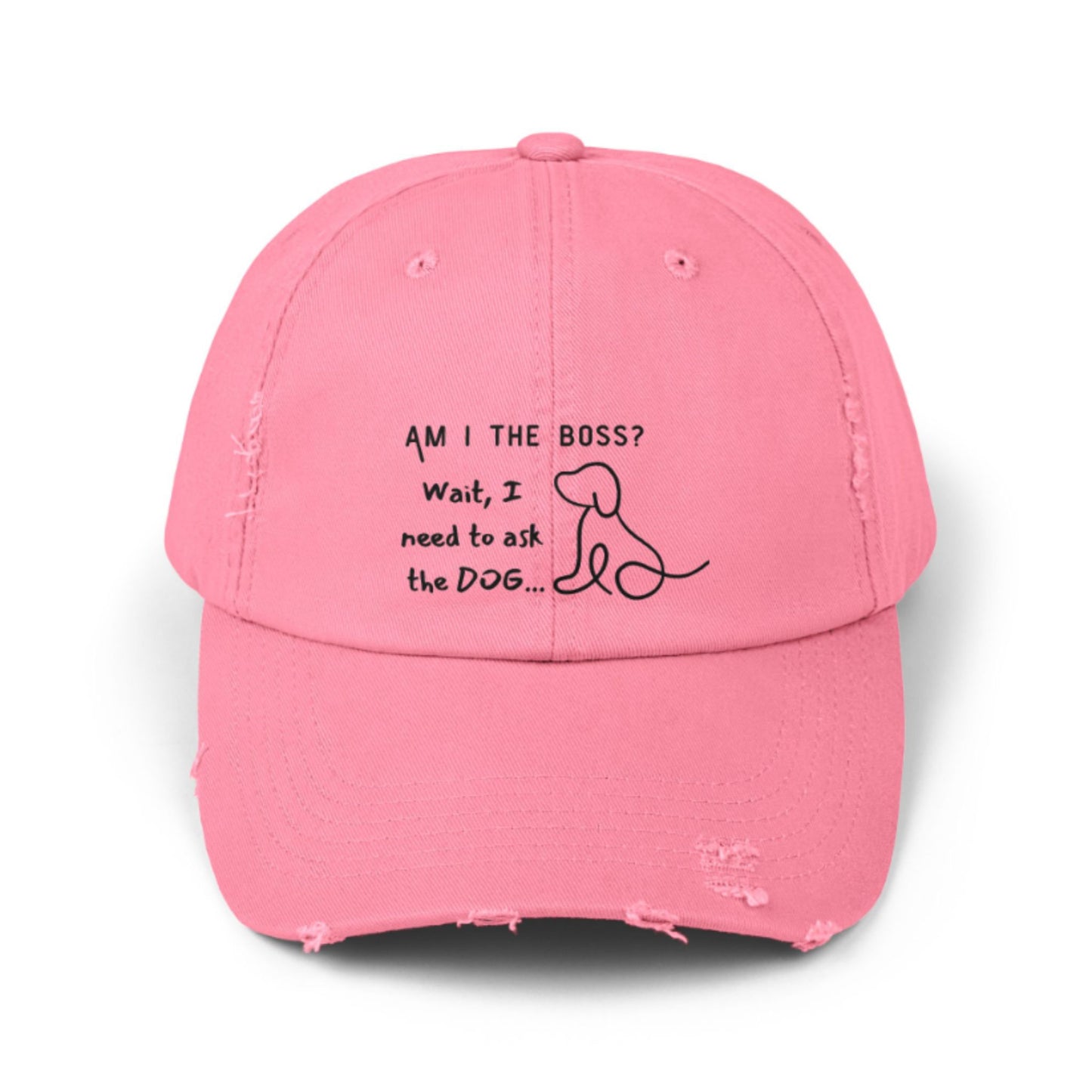 Funny Dog Owner Distressed Baseball Cap