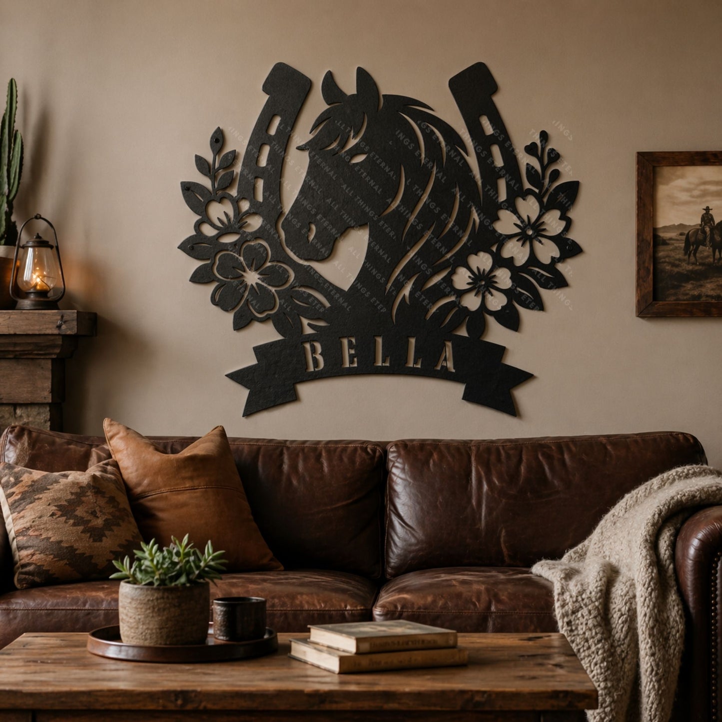Personalized Horse Stall Name Sign – Custom Metal Horse Name Plaque – Equestrian Barn Decor – Horse Lover Gift