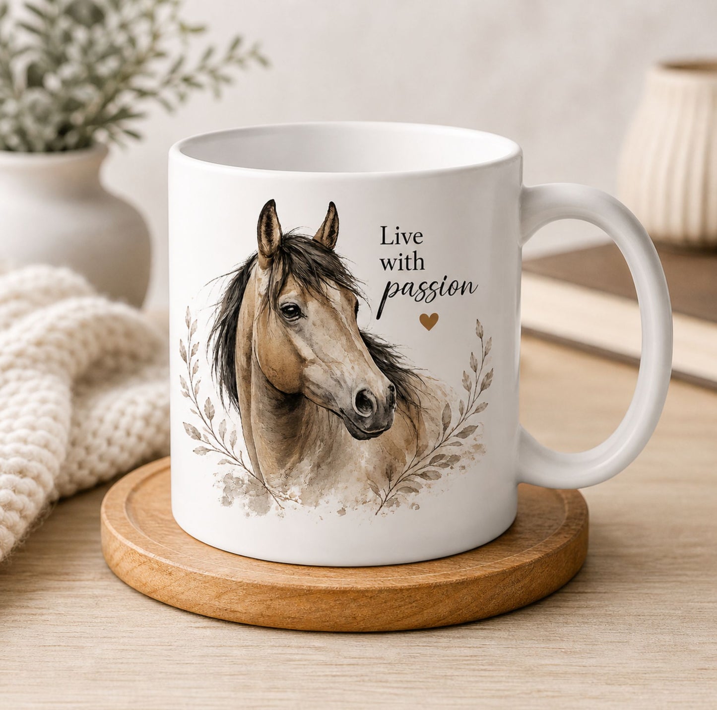Personalized Horse Memorial Sign + FREE Mug – At Peace Running Free