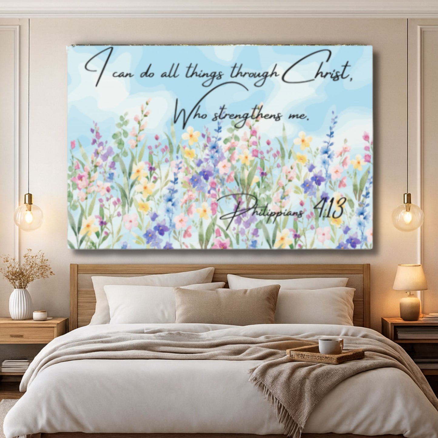 I Can Do All Things Through Christ Canvas | Christian Wall Art