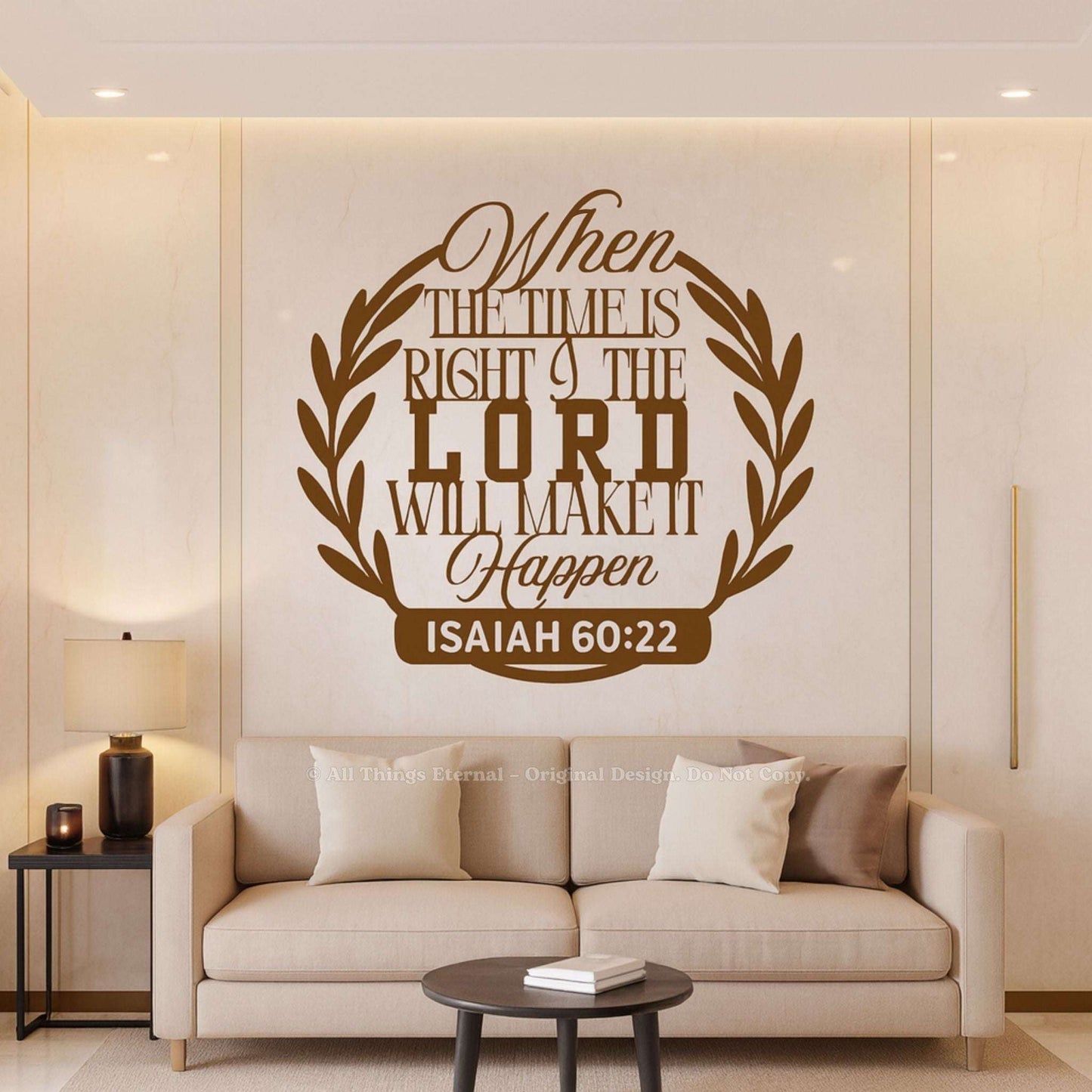 Isaiah 60:22 Christian Metal Sign – Inspirational Bible Verse Wall Art