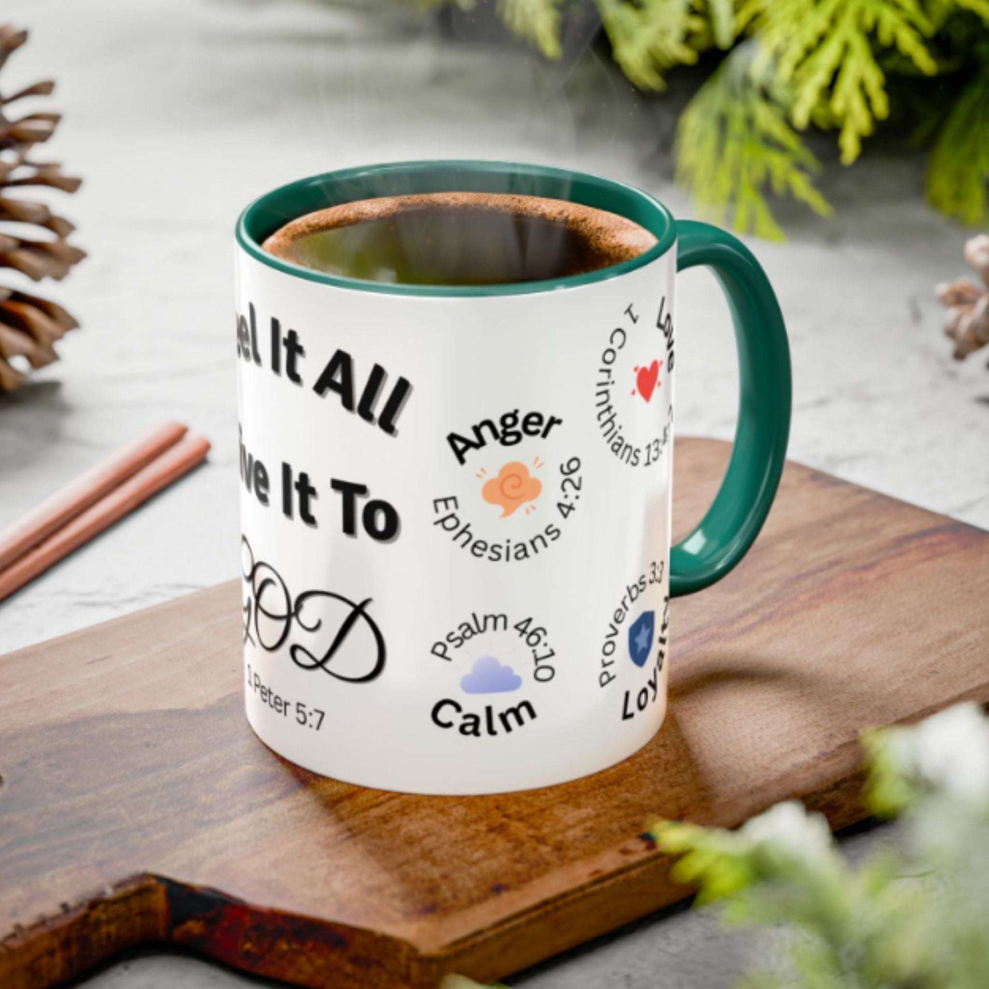 Feel It All Faith Mug | Christian Two-Tone Coffee Cup 11oz & 15oz