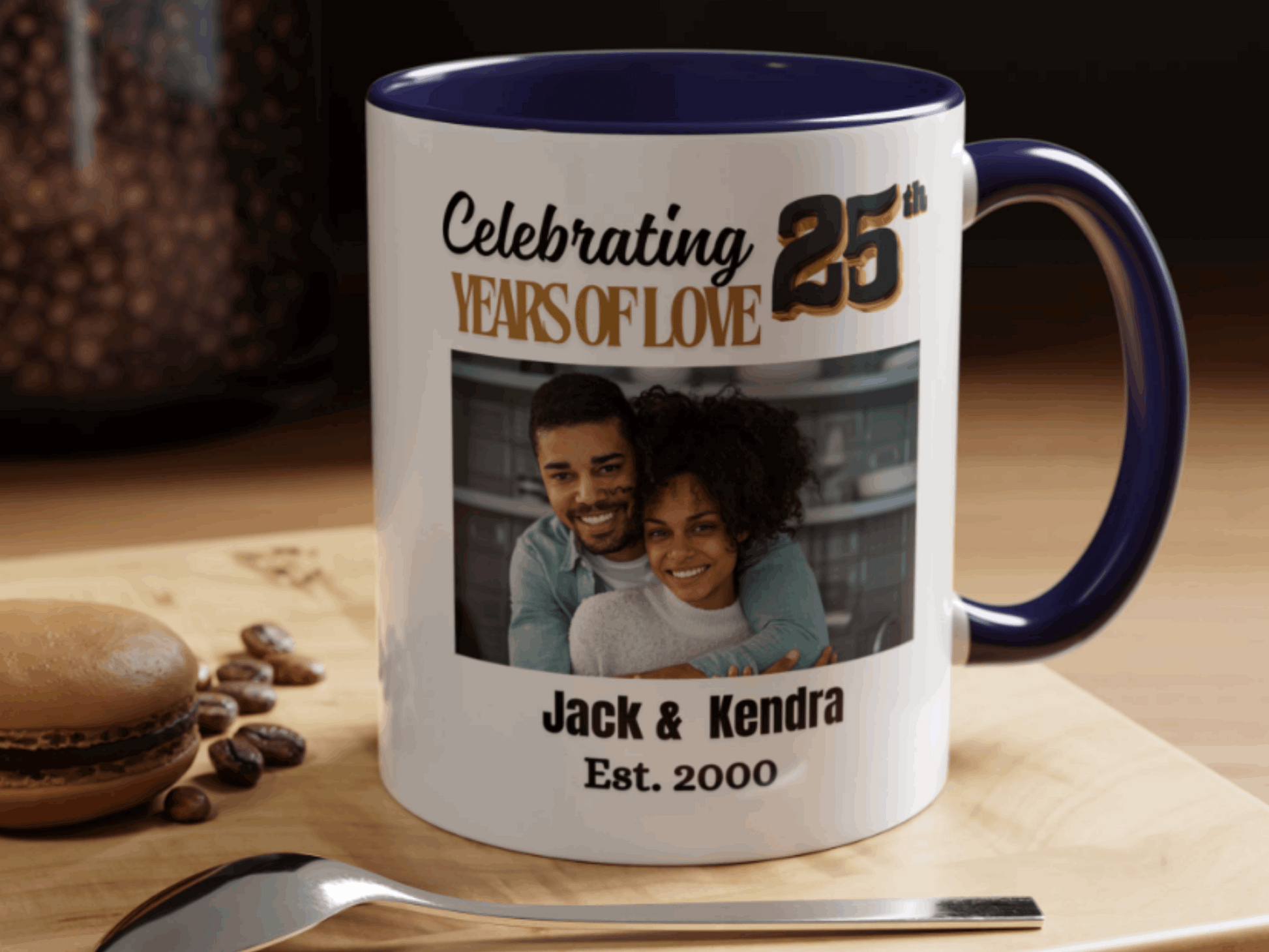 Personalized 25th Wedding  Anniversary Coffee Mug