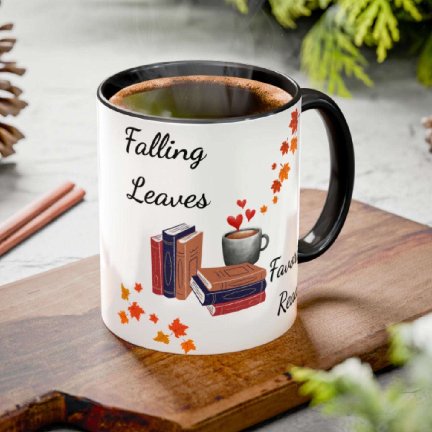 Book Lover Mug 11oz – Fall Coffee & Tea Cup, Inspirational Reading Gift