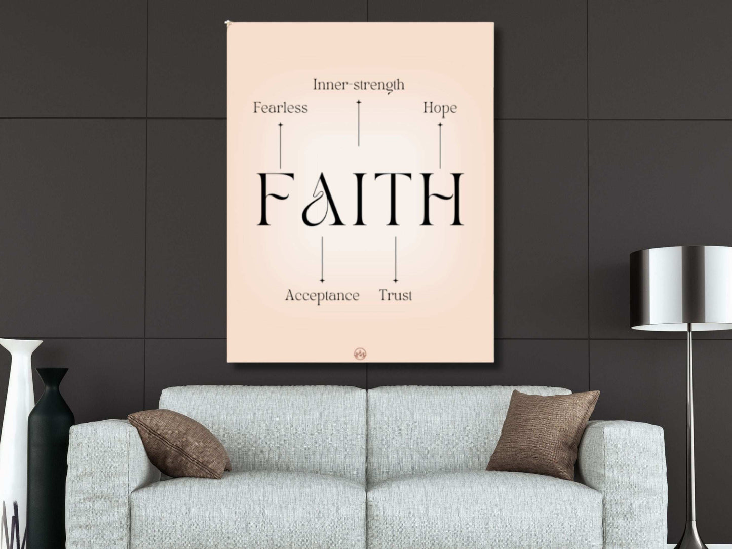 Unframed Faith Wall Art Print – Christian Inspirational Poster Decor